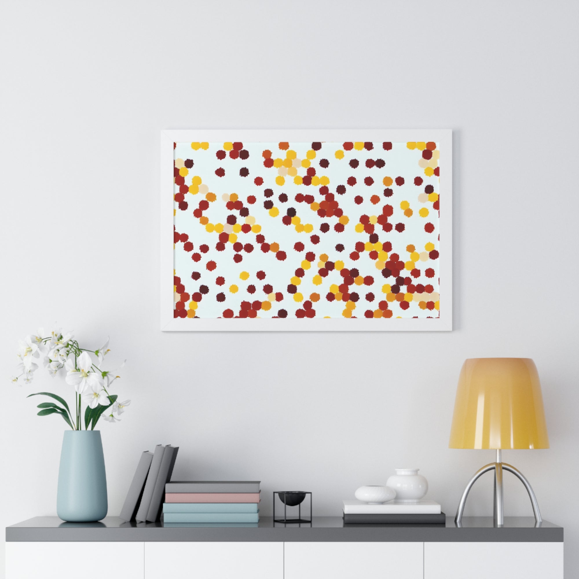 Ebullient Dots of Harmony | Framed Print