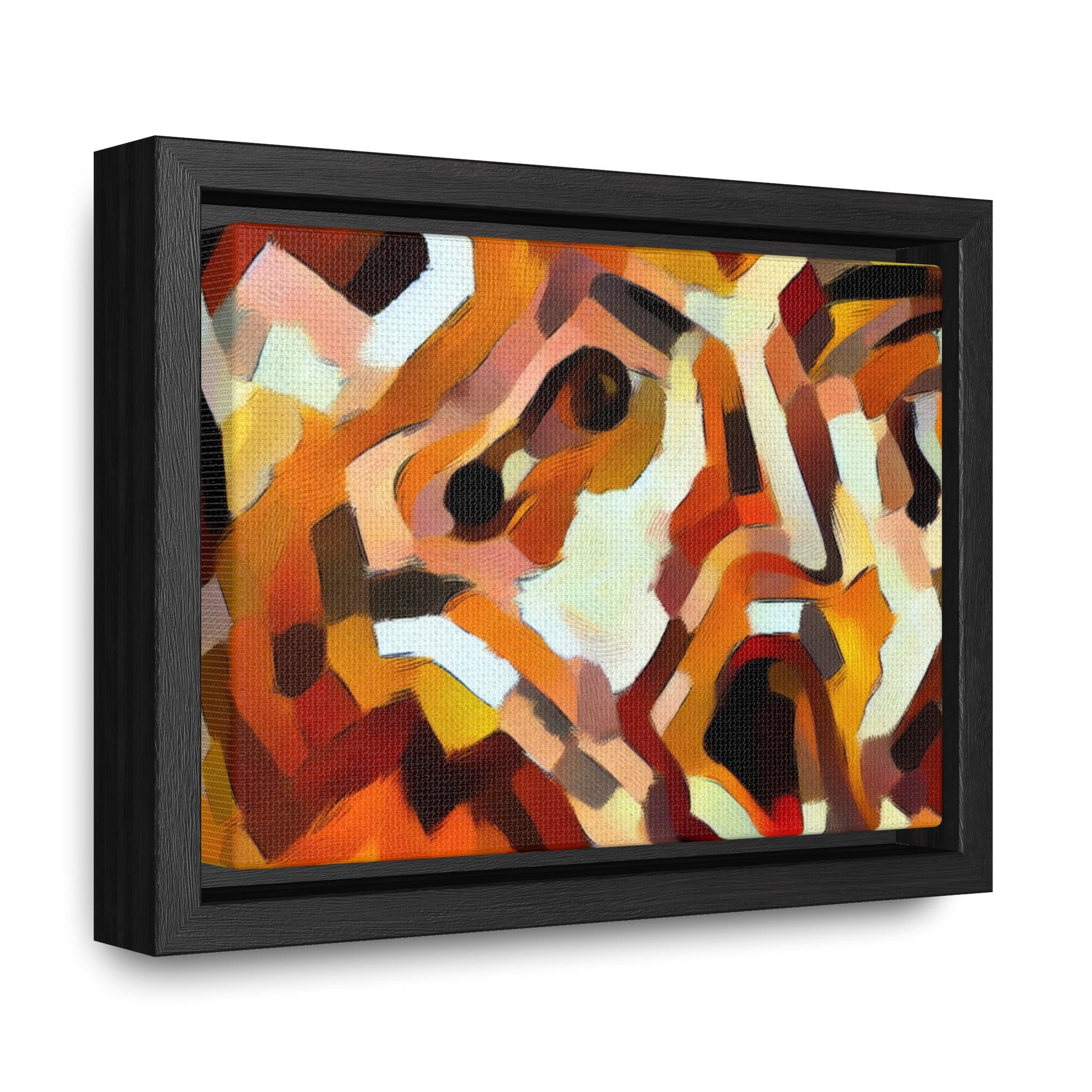 Fiery Unraveling and Dread | Framed Canvas