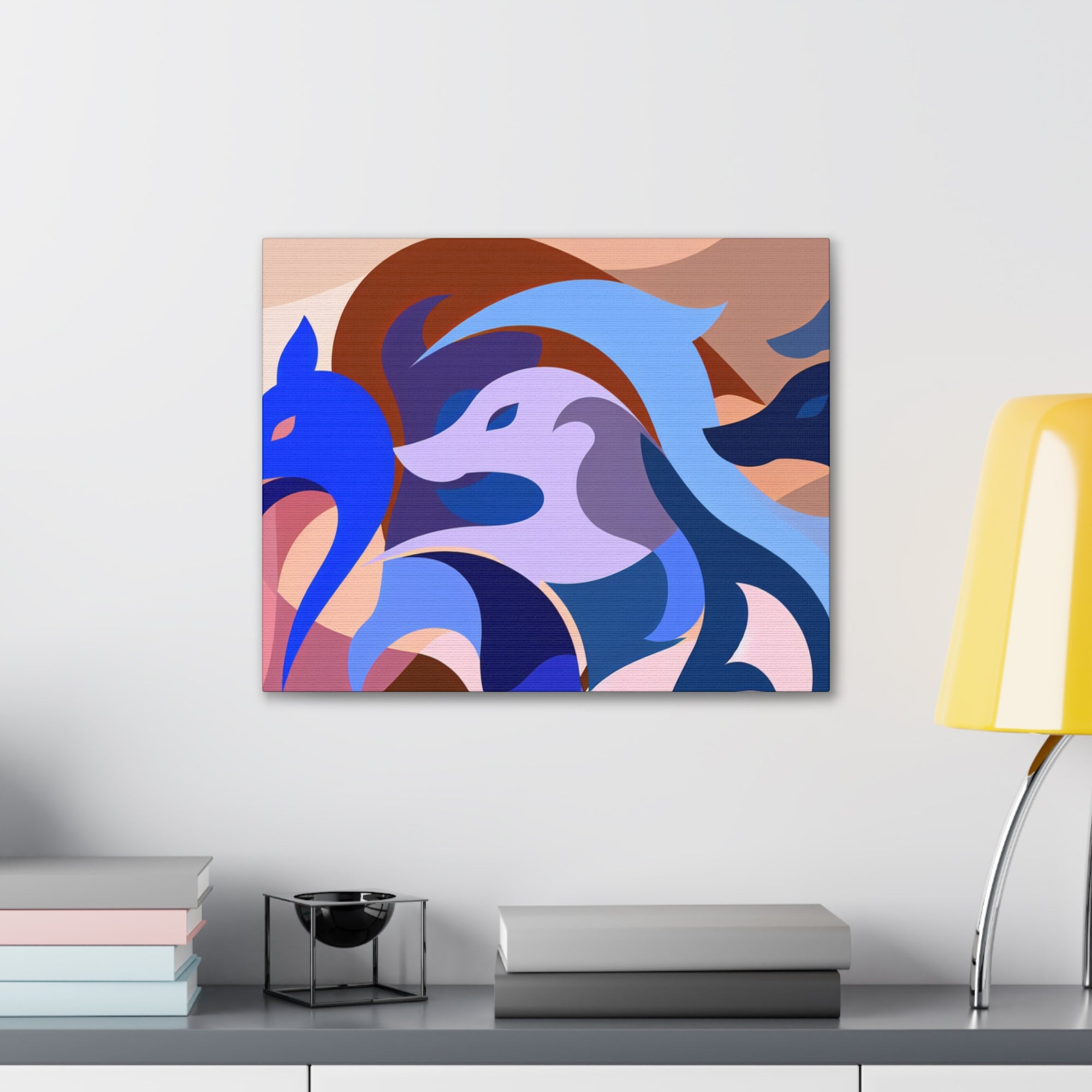 Foxes in Fluidity | Canvas