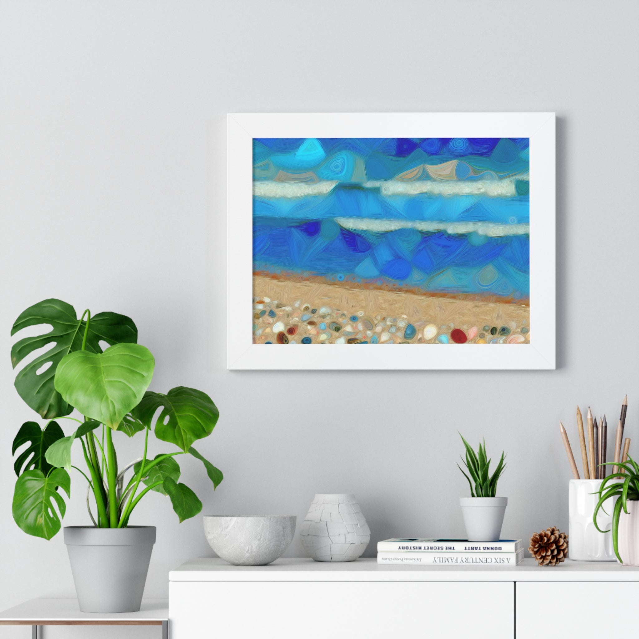 Whispers of Tidal Serenity | Framed Print