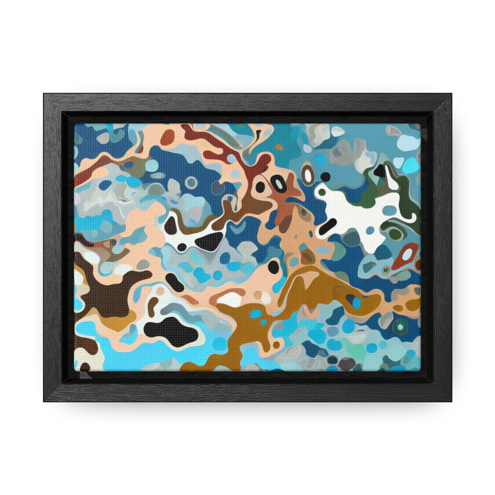 Tidal Whispers and Sands | Framed Canvas