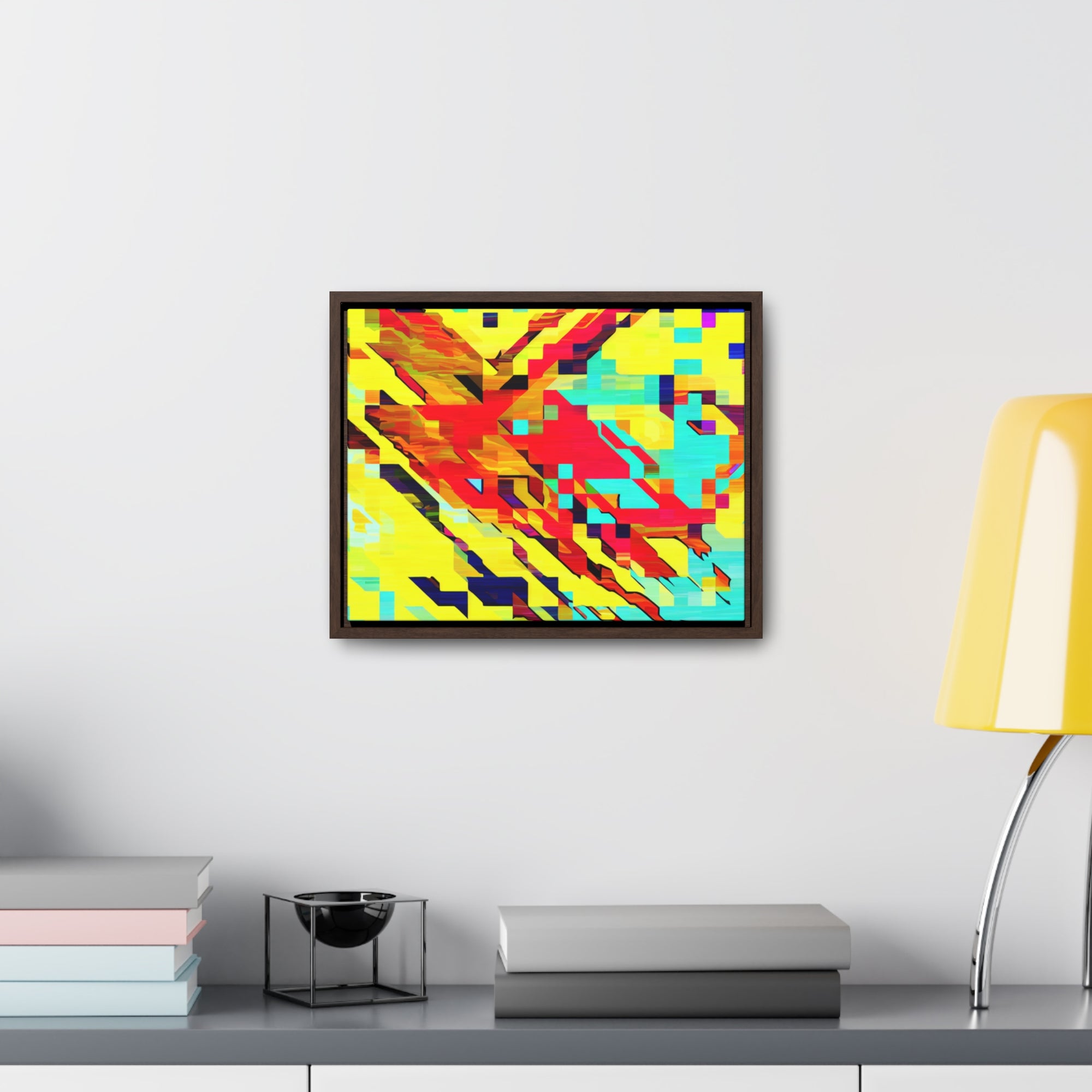 Euphoria in Pixels | Framed Canvas