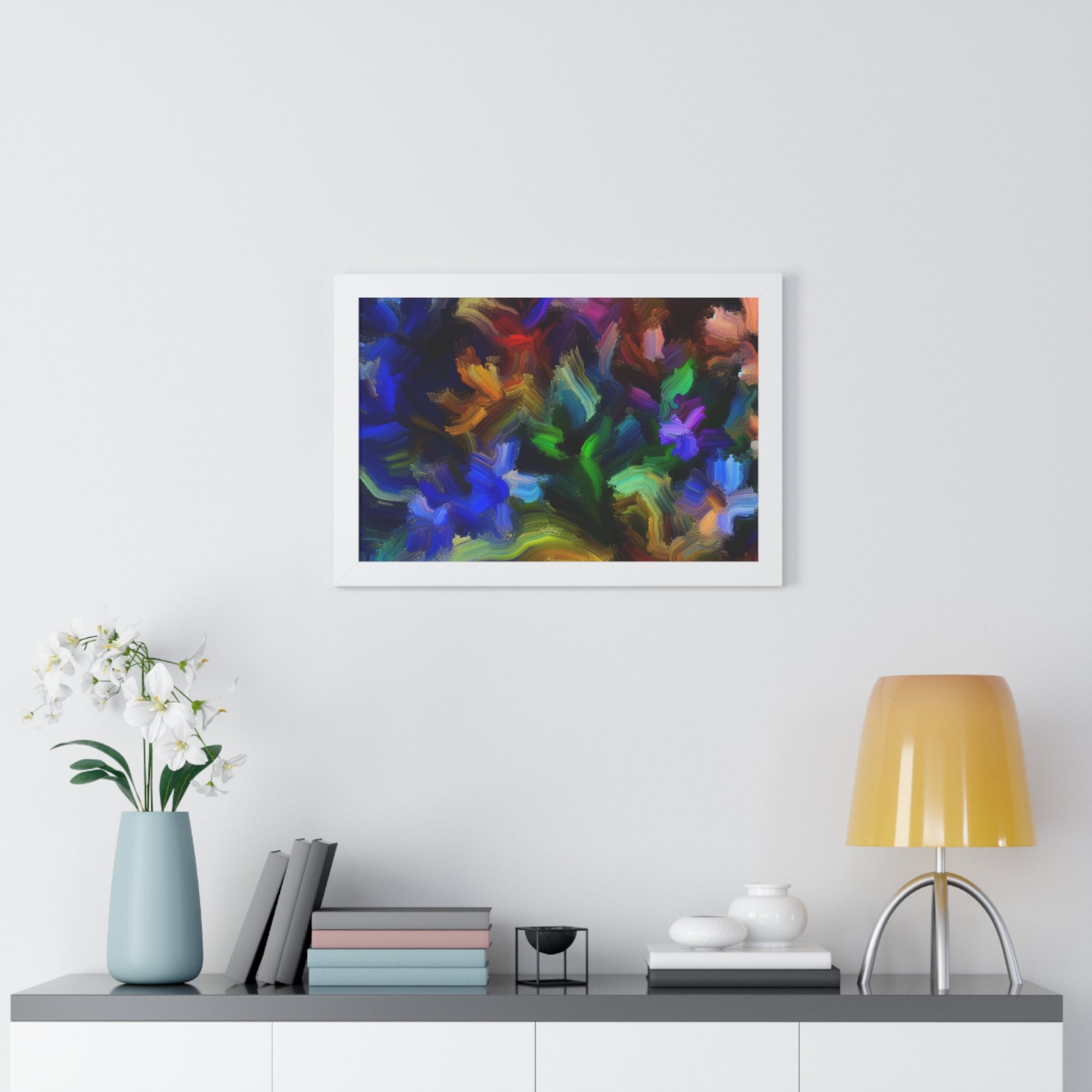 Vibrant Whispers of Flora | Framed Print