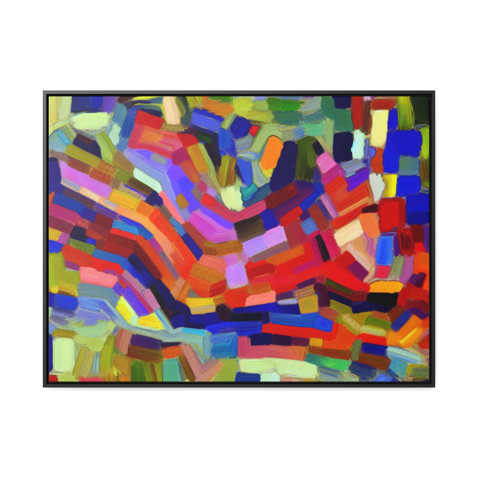 Vivid Echoes in Motion | Framed Canvas