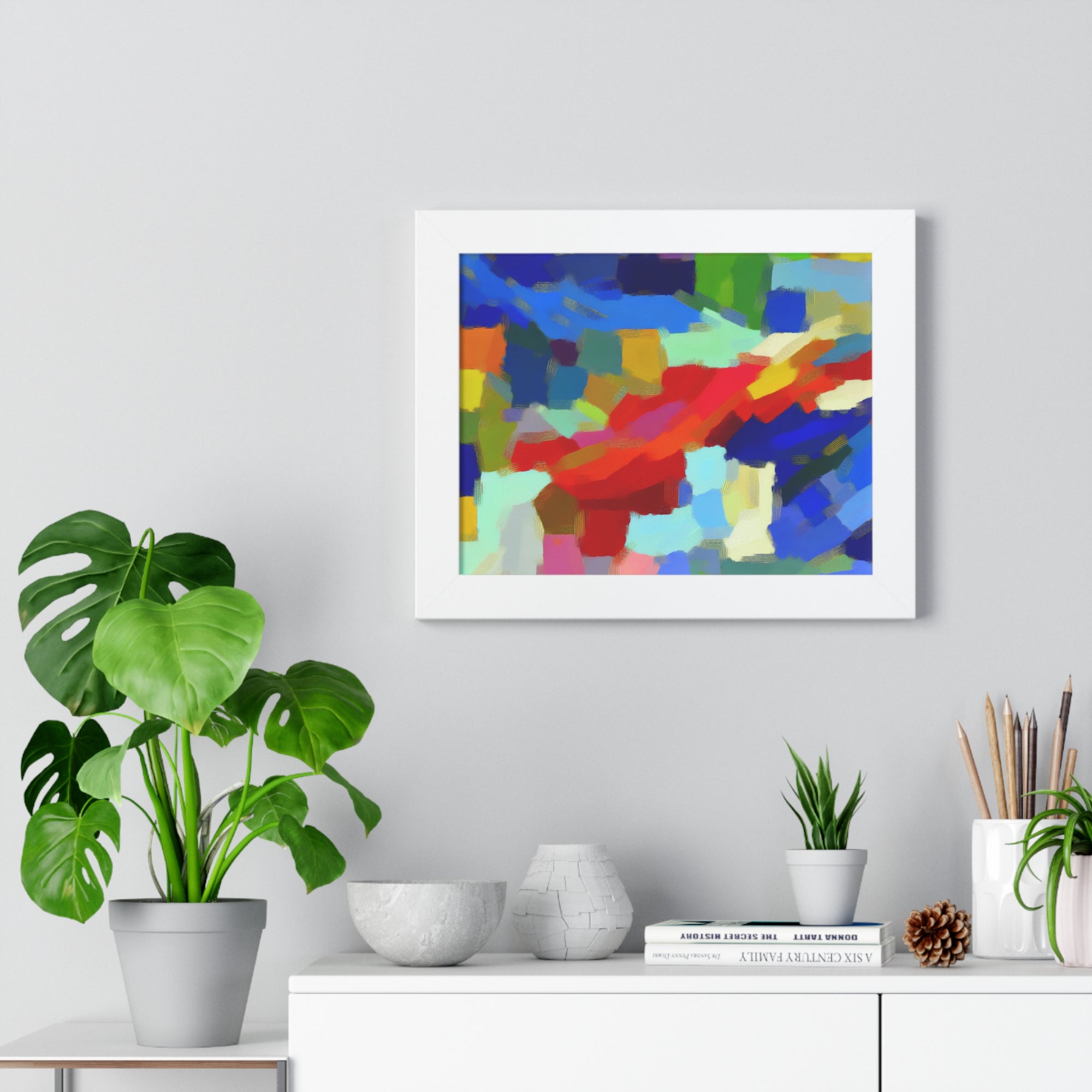 Rhythmic Color Dance | Framed Print