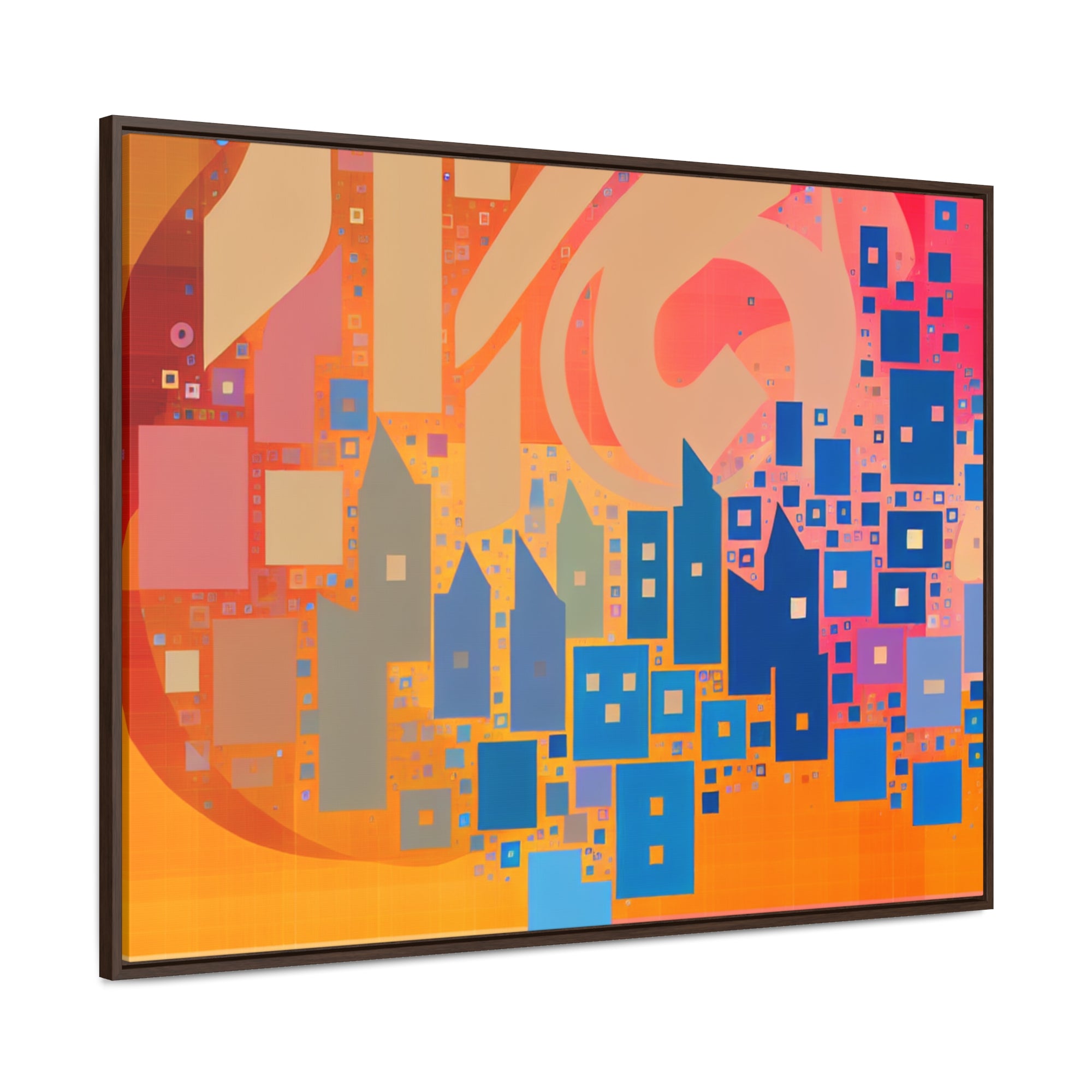 Metropolis in Motion | Framed Canvas