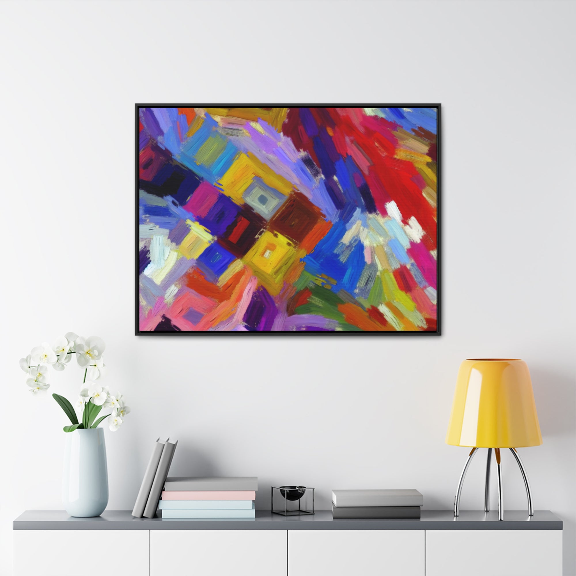 Chromatic Serenade | Framed Canvas