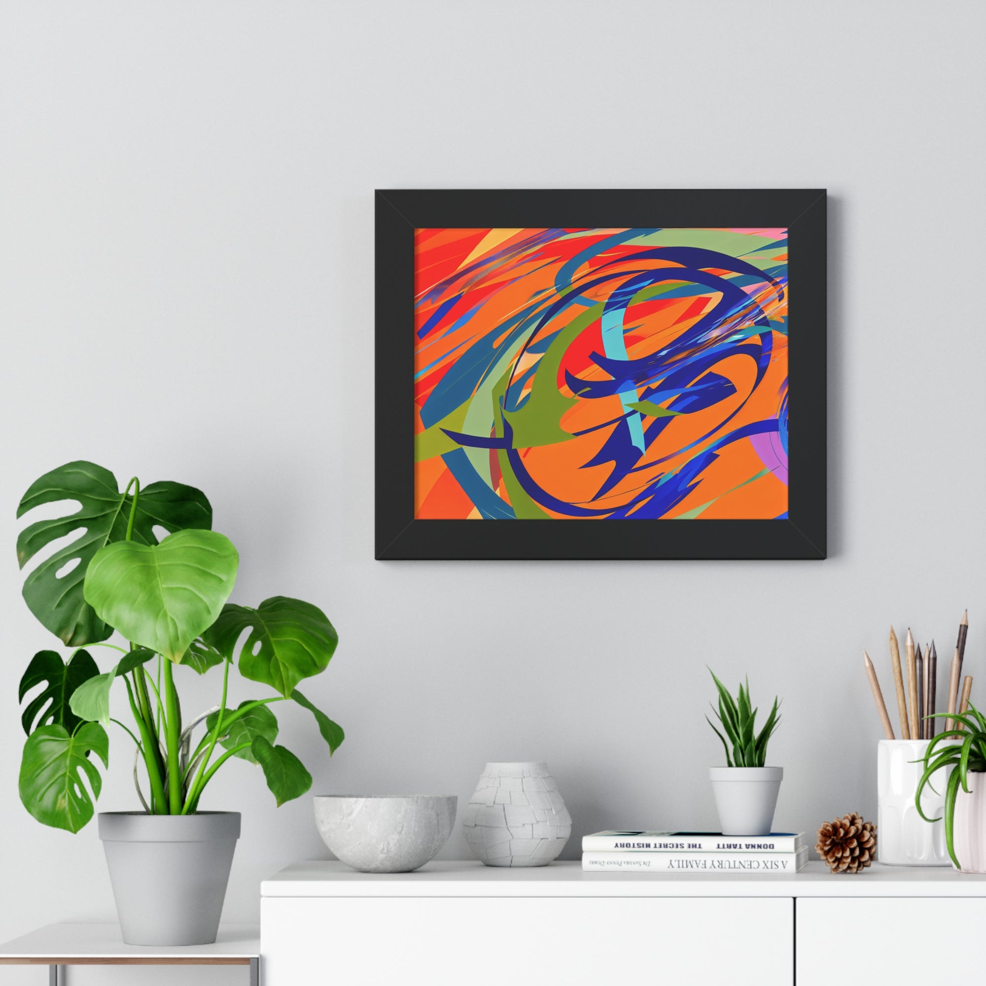 Chromatic Reverie and Motion | Framed Print