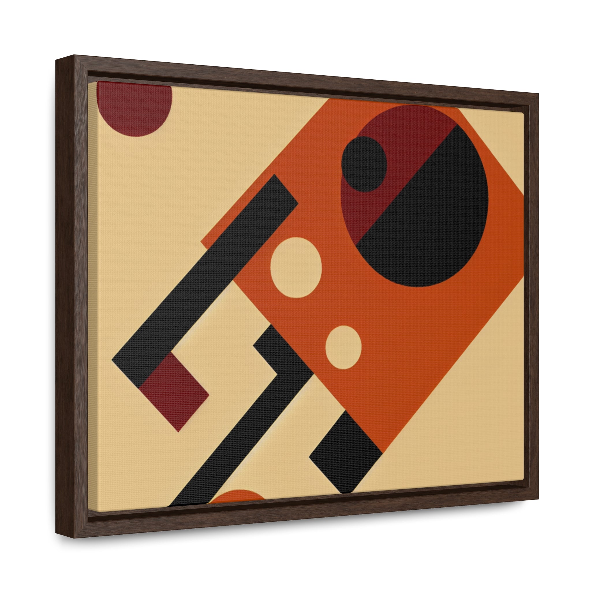 Fiery Harmony of Shapes | Framed Canvas