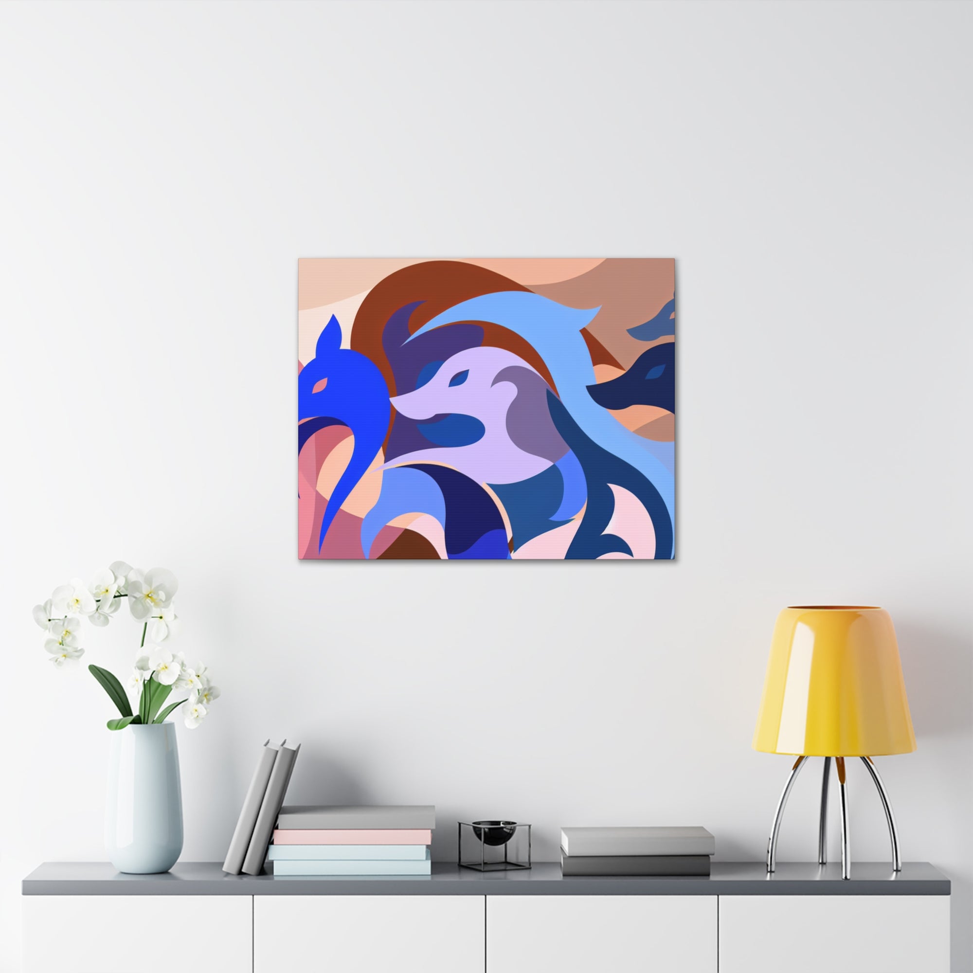 Foxes in Fluidity | Canvas