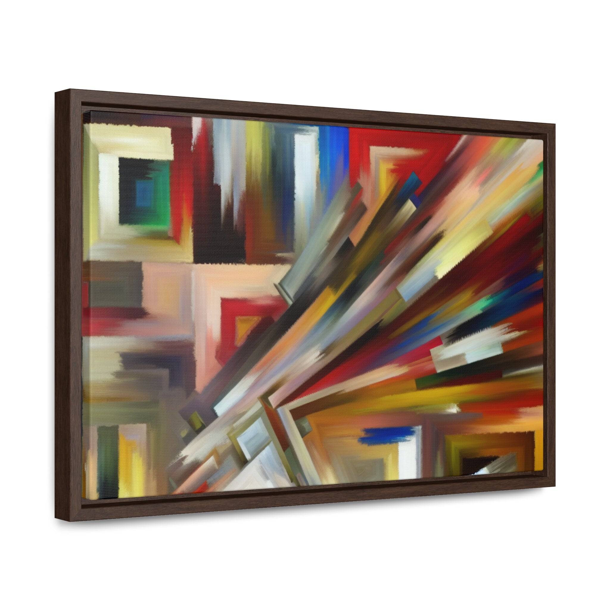 Urban Velocity and Chaos | Framed Canvas