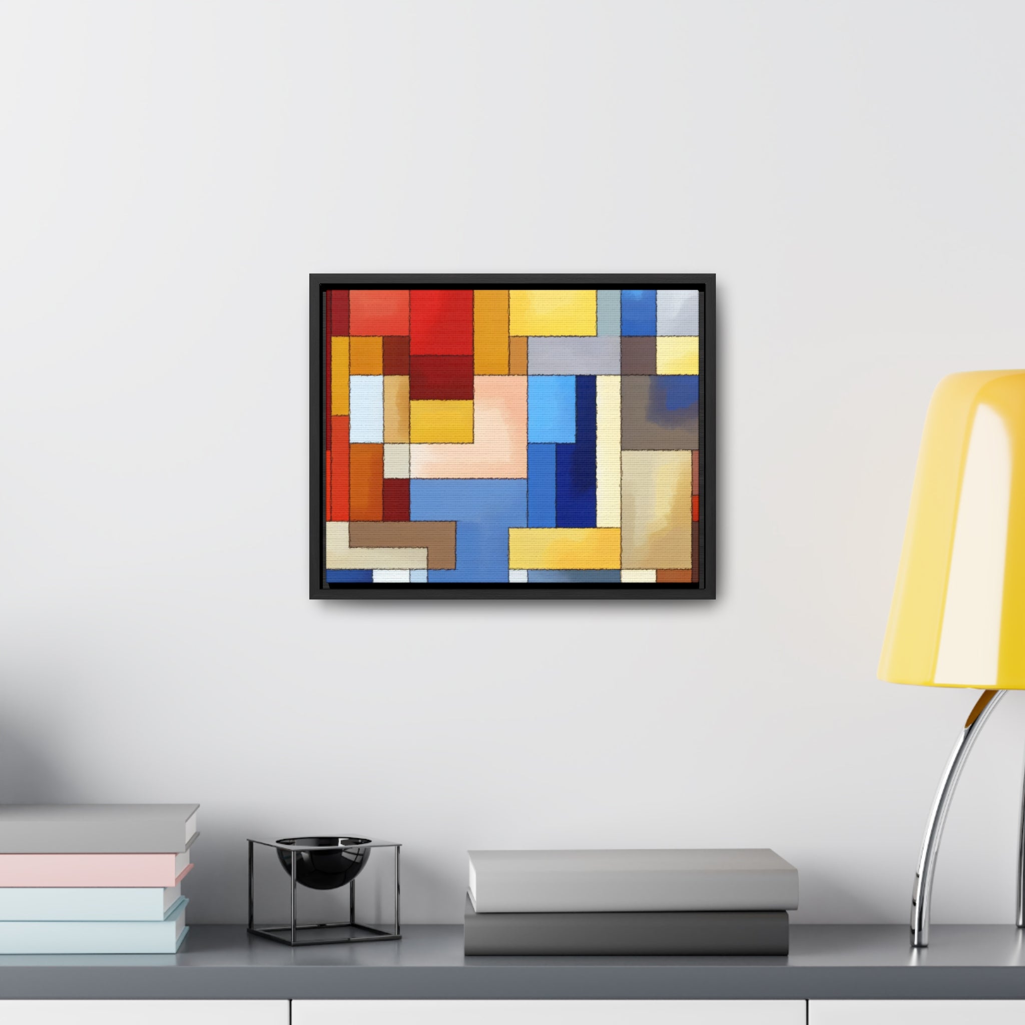 Fragmented Resonance | Framed Canvas