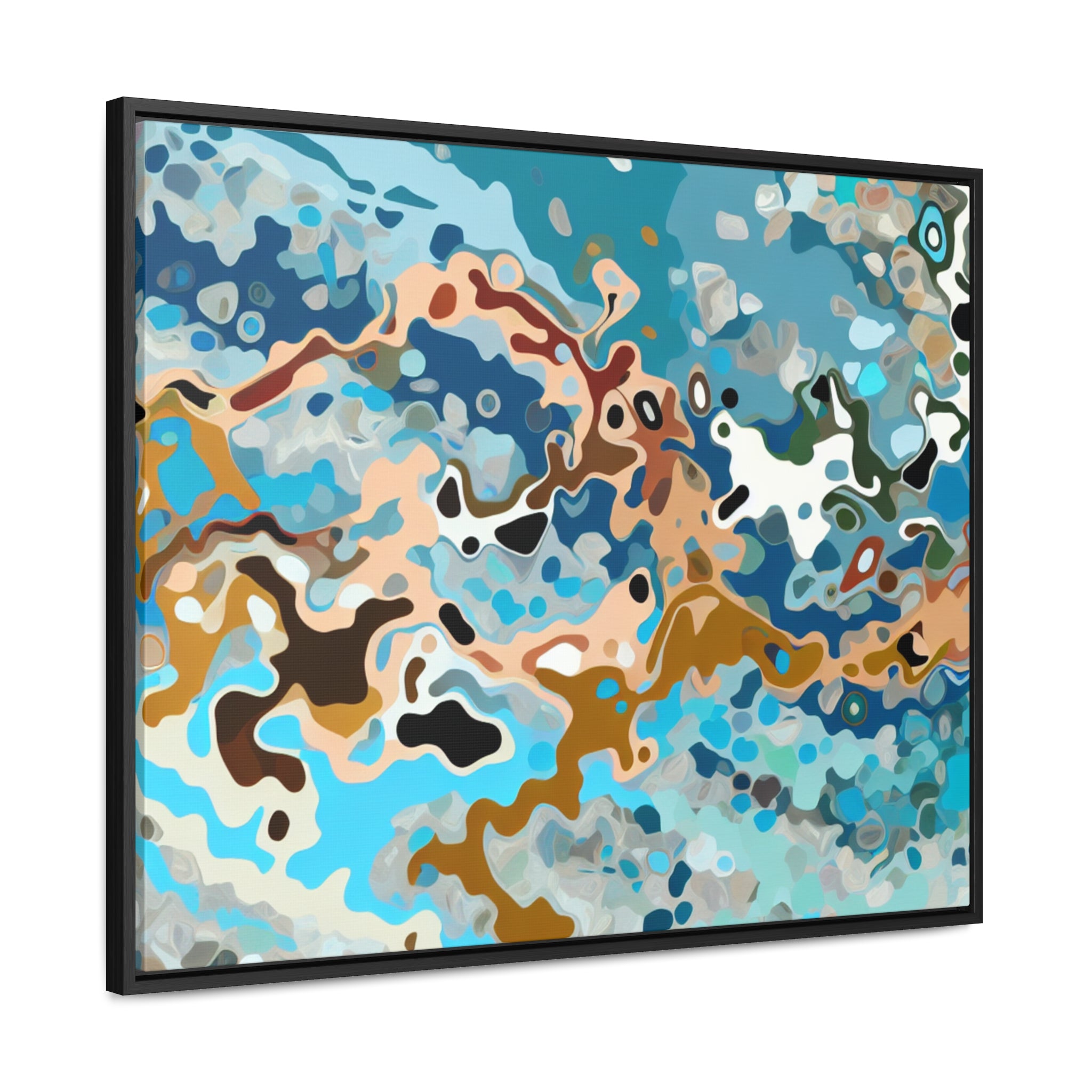 Tidal Whispers and Sands | Framed Canvas