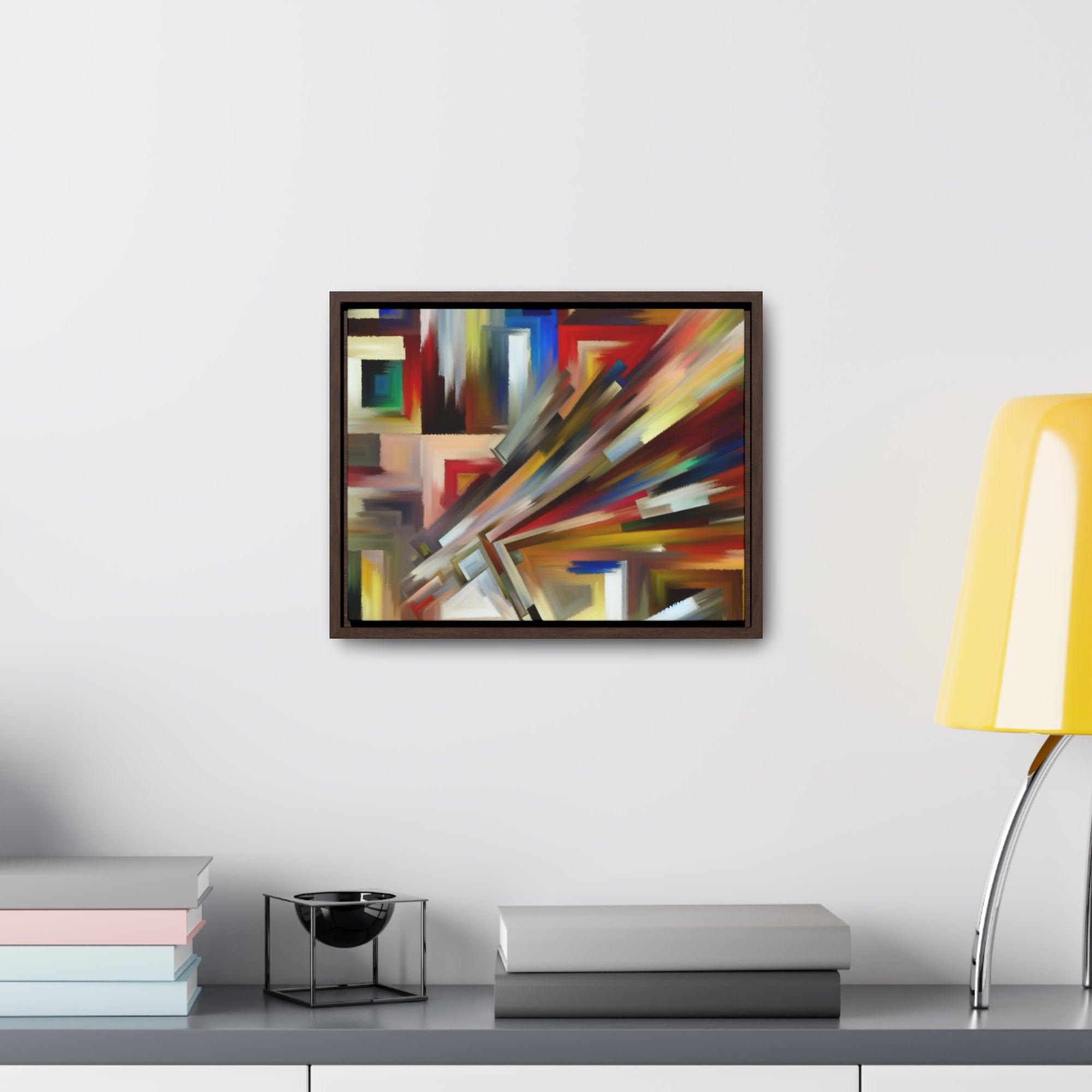 Urban Velocity and Chaos | Framed Canvas