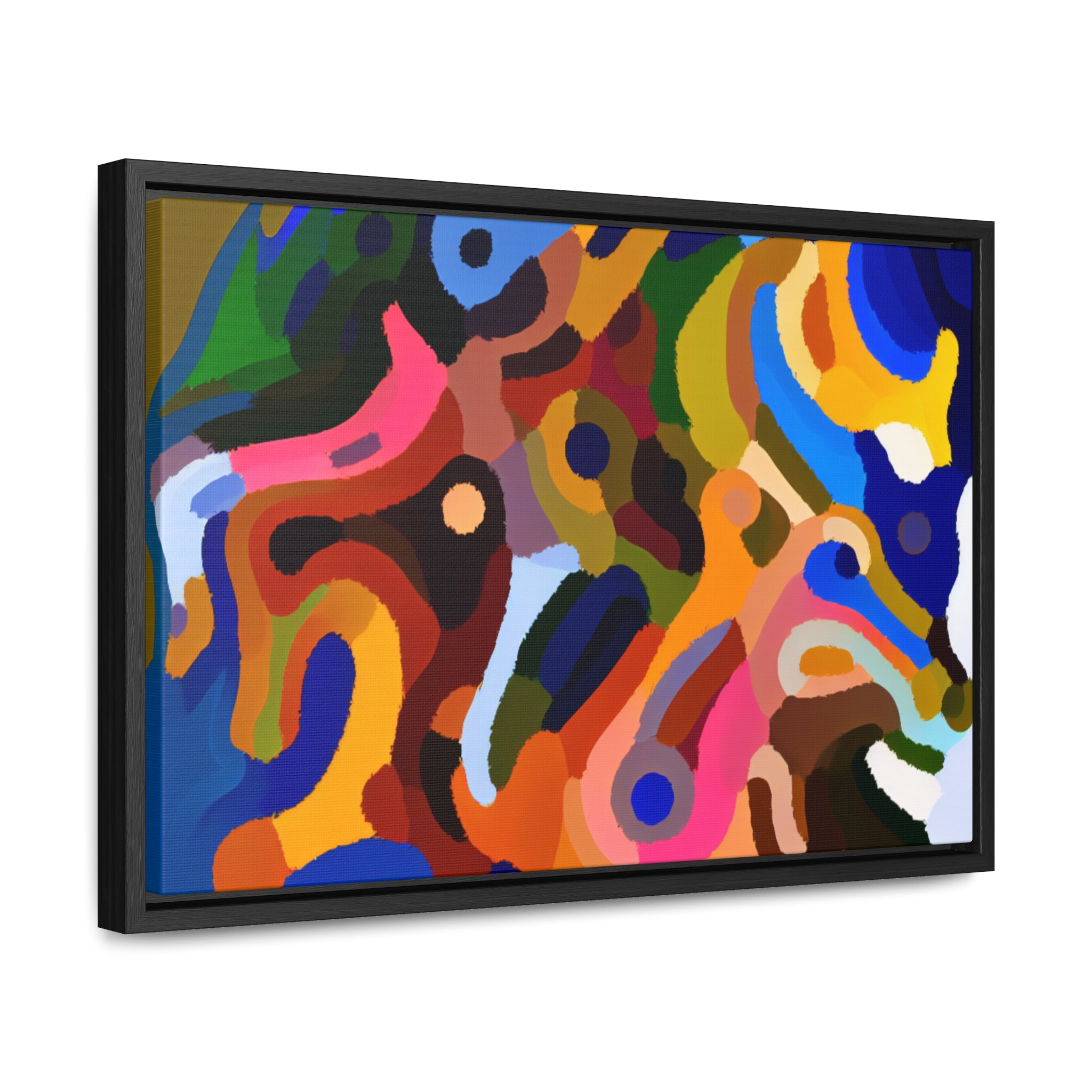 Primal Whispers of Motion | Framed Canvas