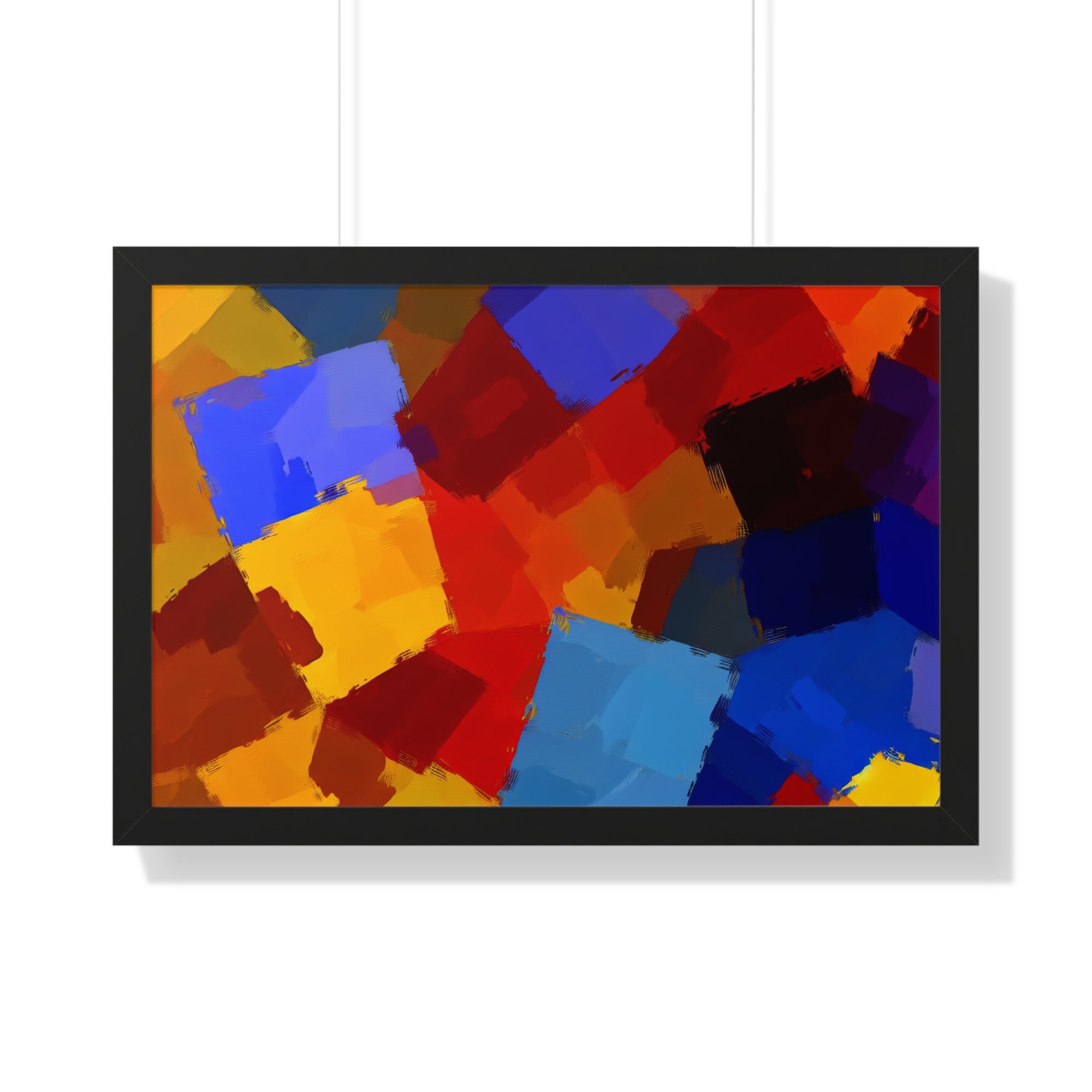 Prismatic Whirl and Flow | Framed Print