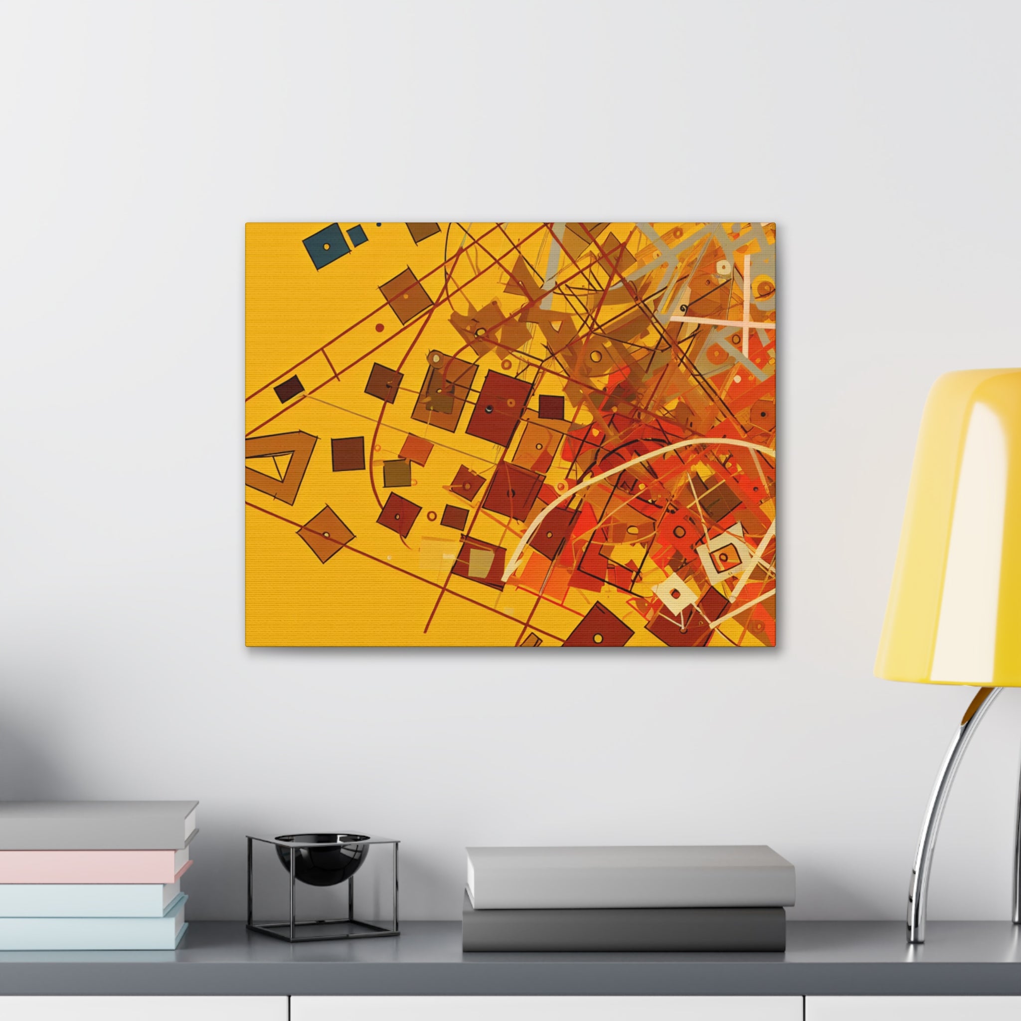 Vibrant Geometry Dance | Canvas