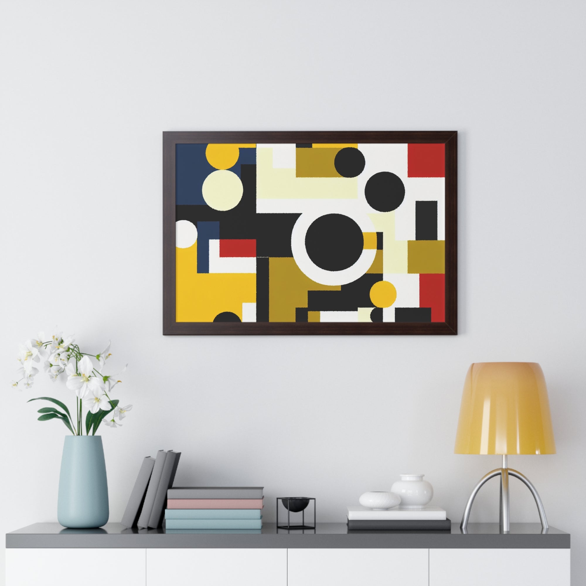 Energized Geometric Harmony | Framed Print