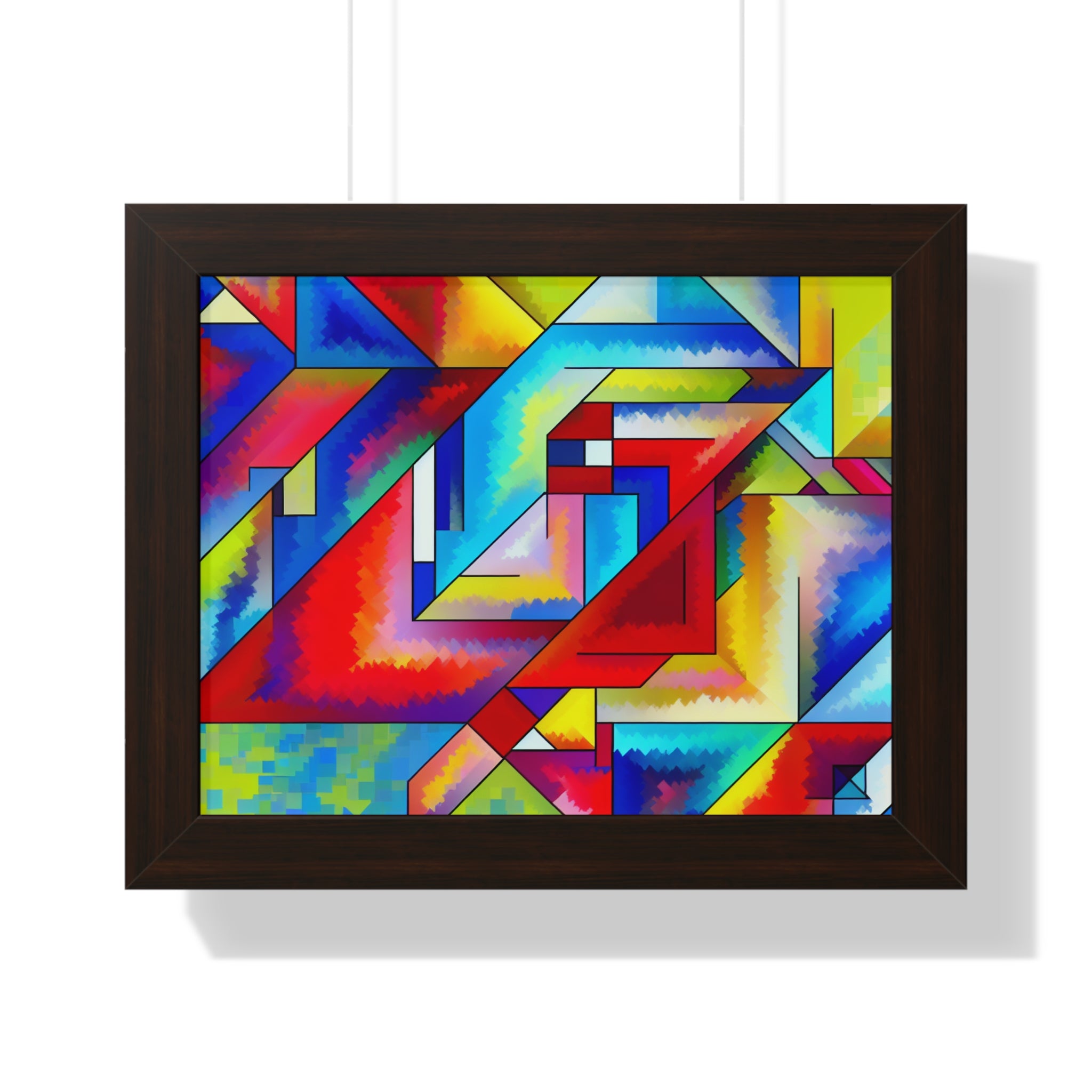 Energetic Harmony in Shapes | Framed Print