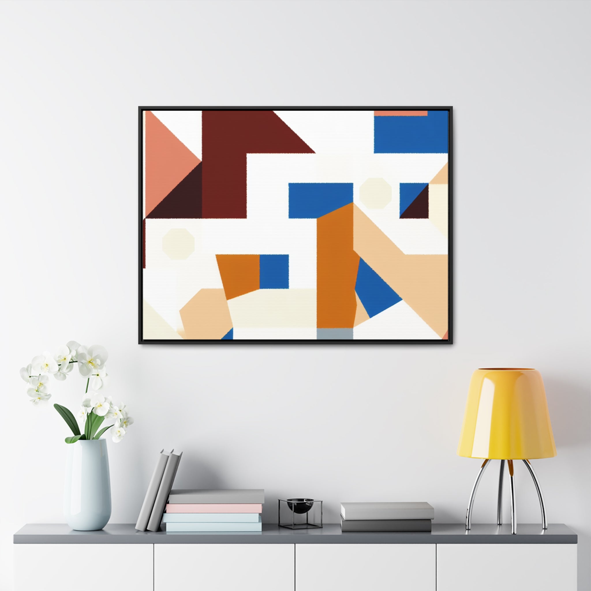 Rhythmic Fragments of Color | Framed Canvas