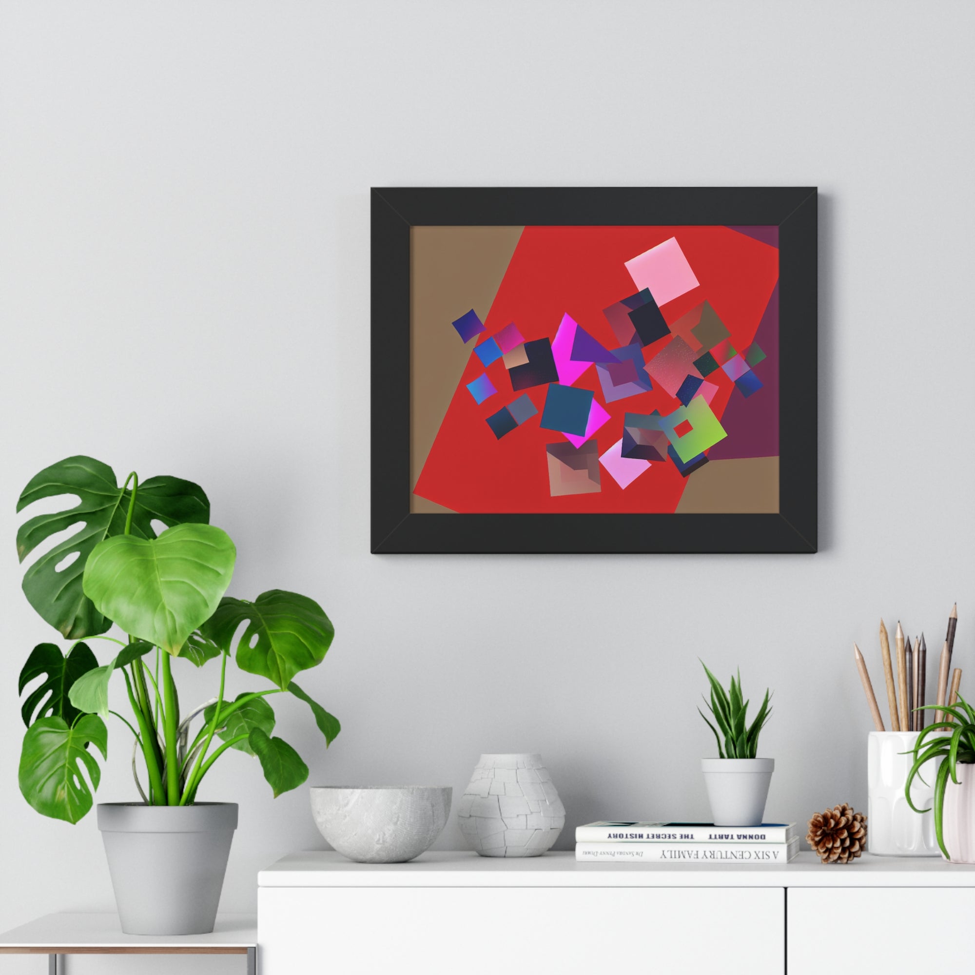 Vibrant Square Serenade | Framed Print