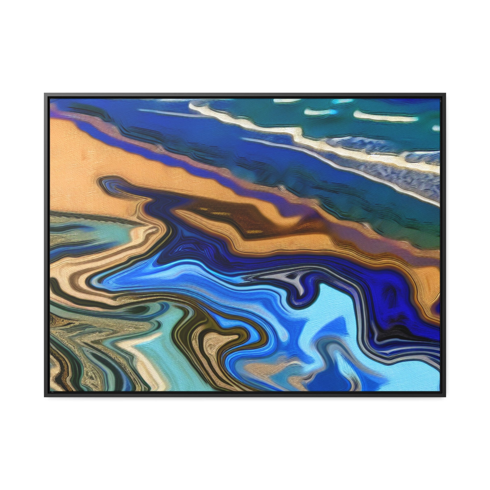 Tidal Whisperings | Framed Canvas