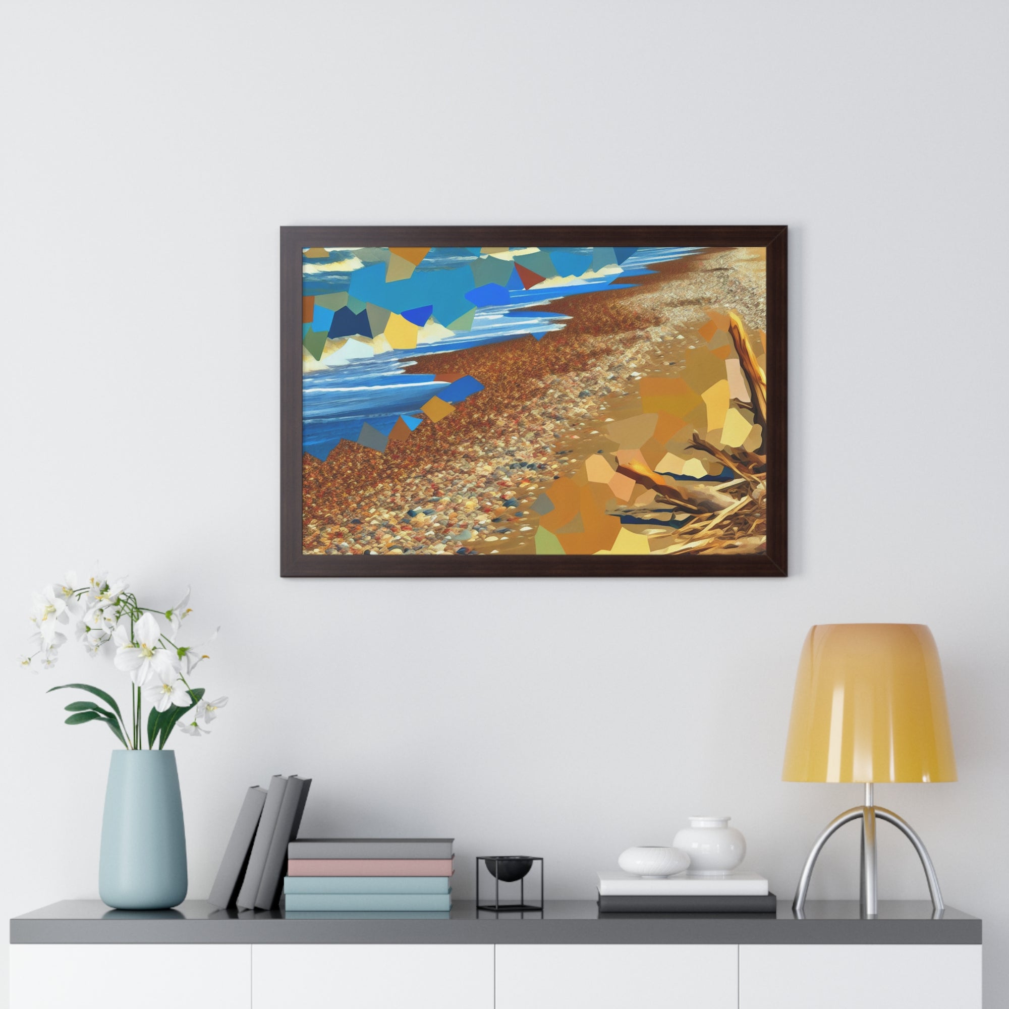 Tidal Whispers and Sunlight | Framed Print