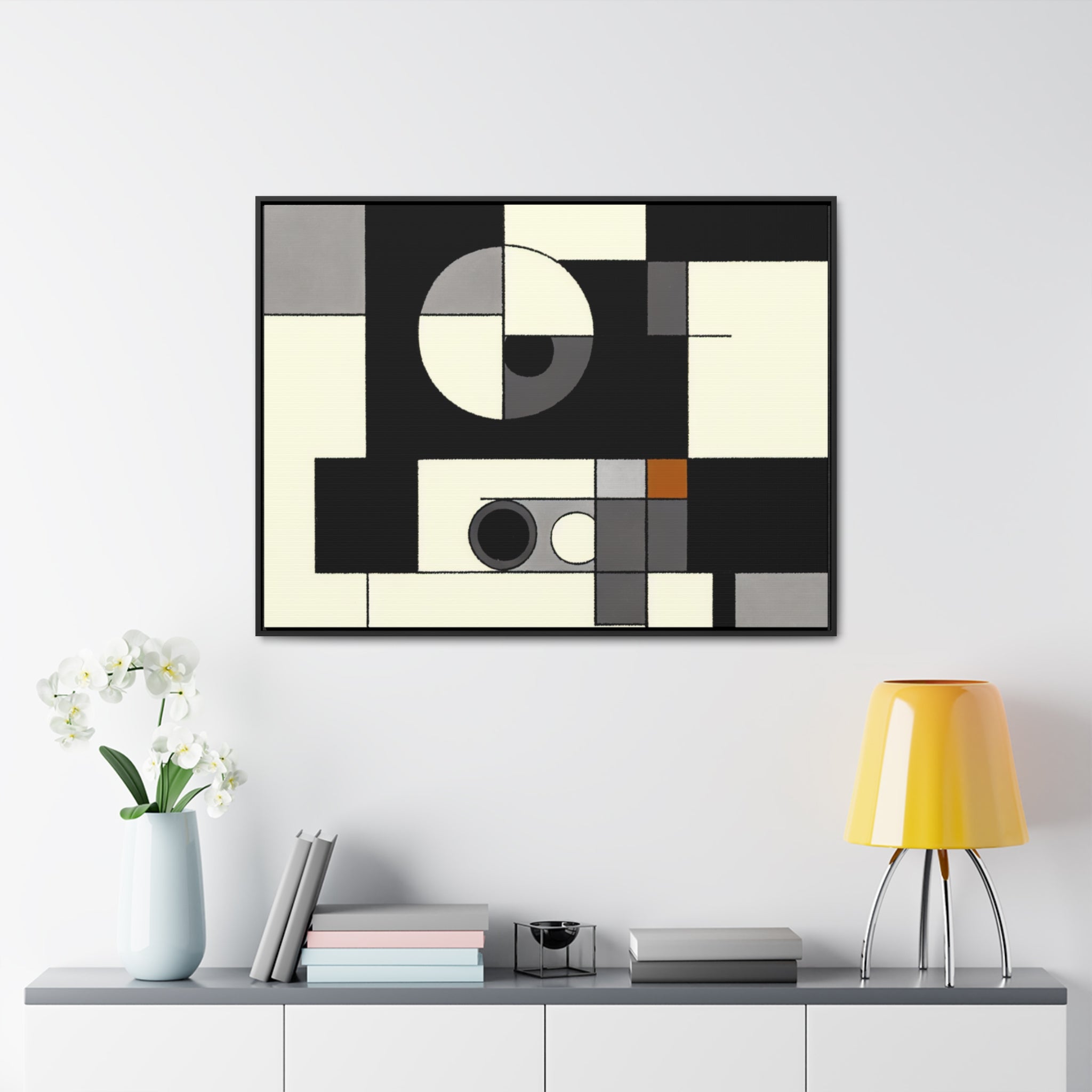 Duality in Motion | Framed Canvas