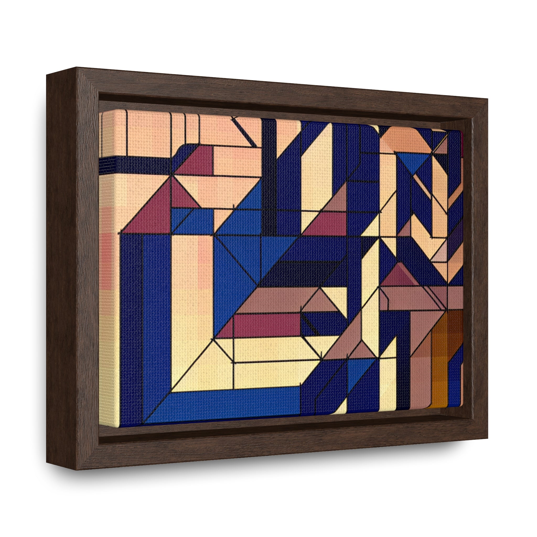 Fluid Geometry and Harmony | Framed Canvas