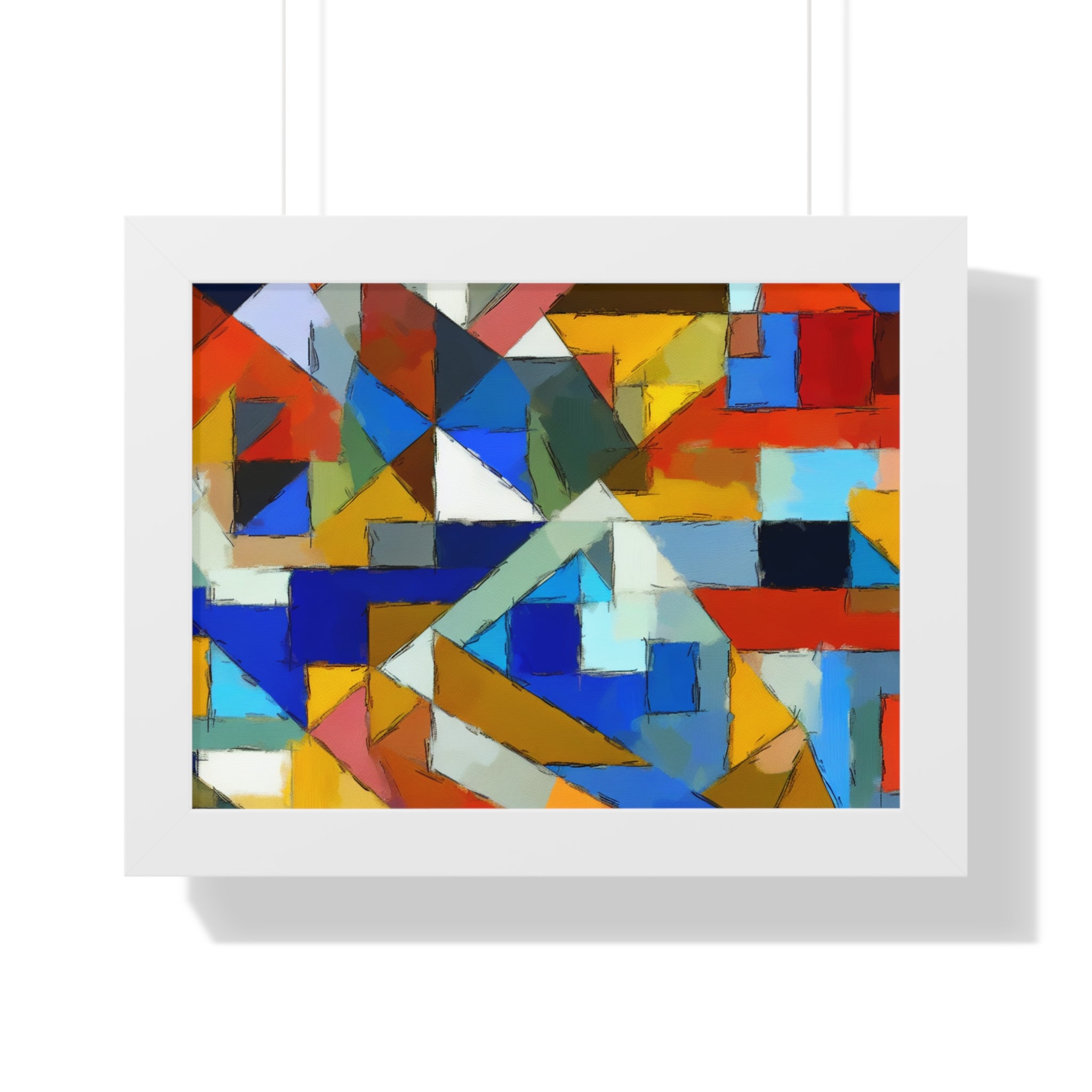 Geometric Pulse and Color | Framed Print