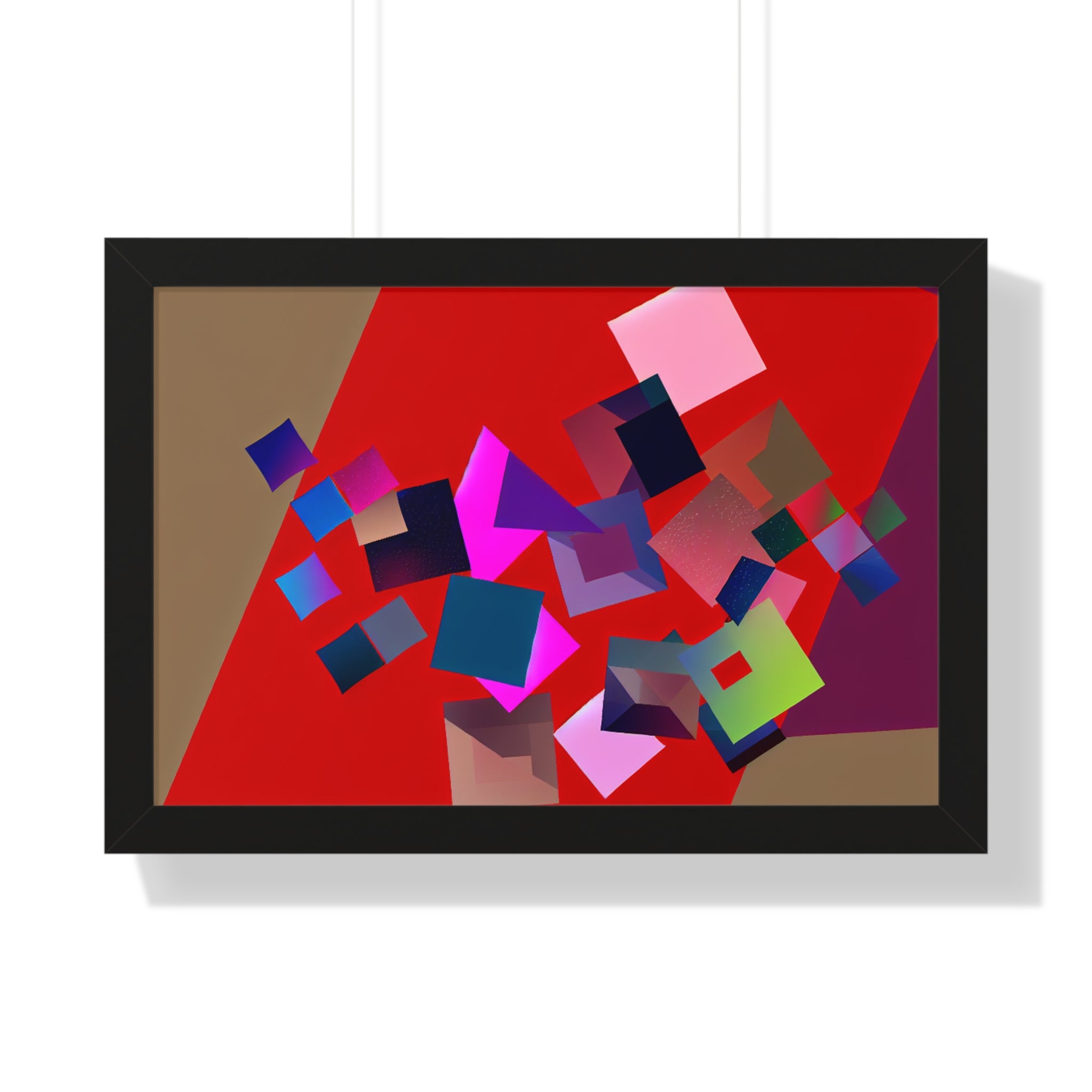 Vibrant Square Serenade | Framed Print