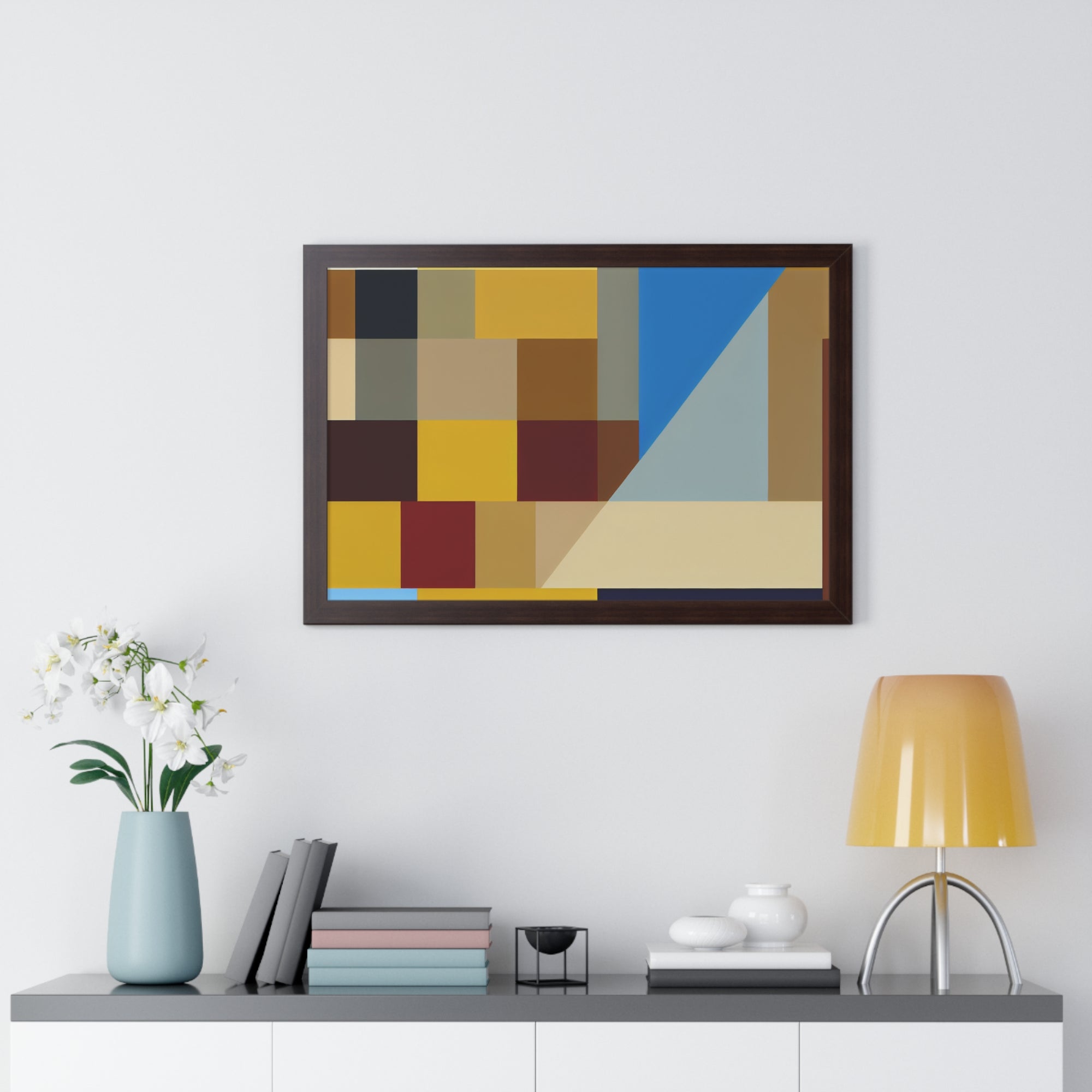 Colorful Geometric Symphony | Framed Print