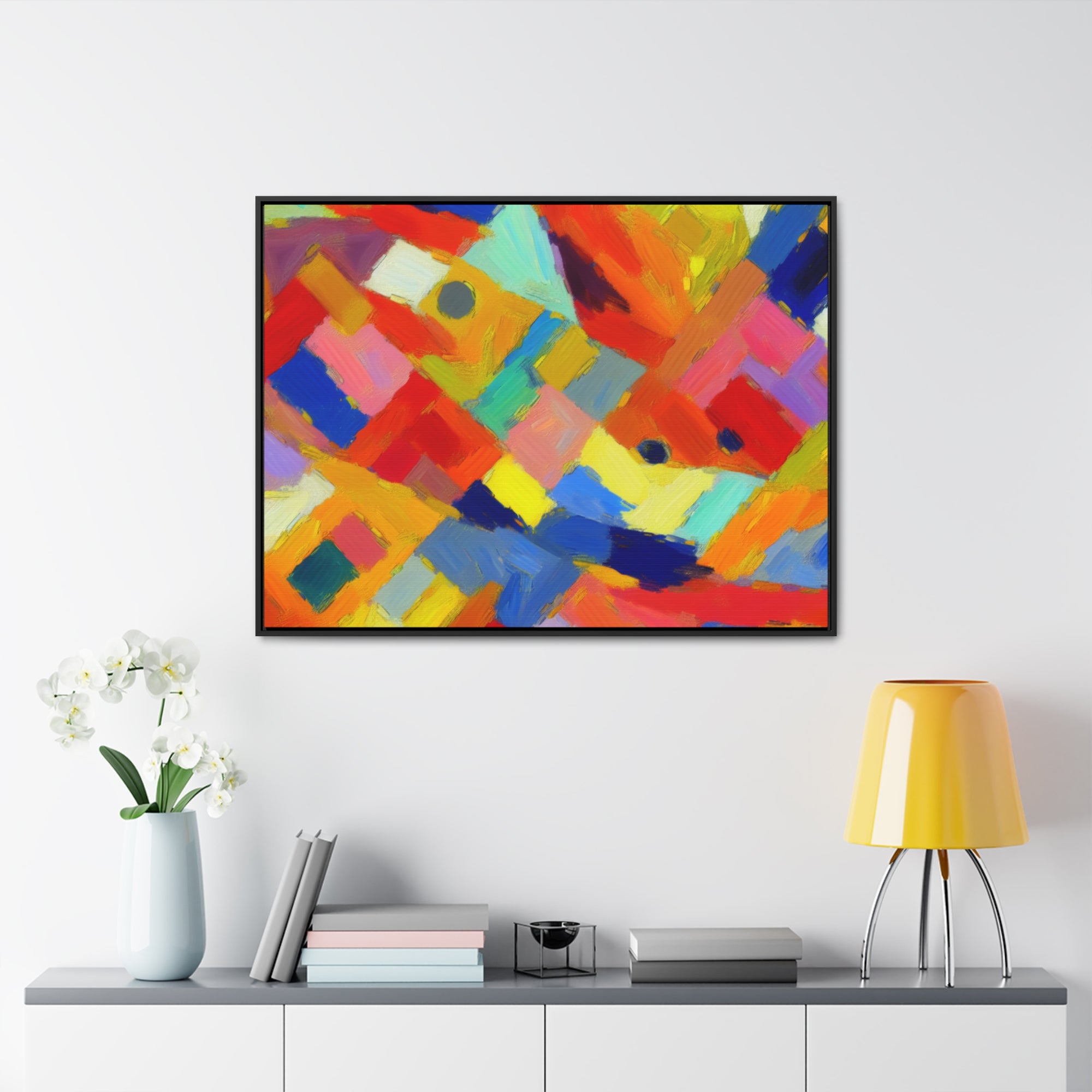 Dynamic Harmony in Color | Framed Canvas