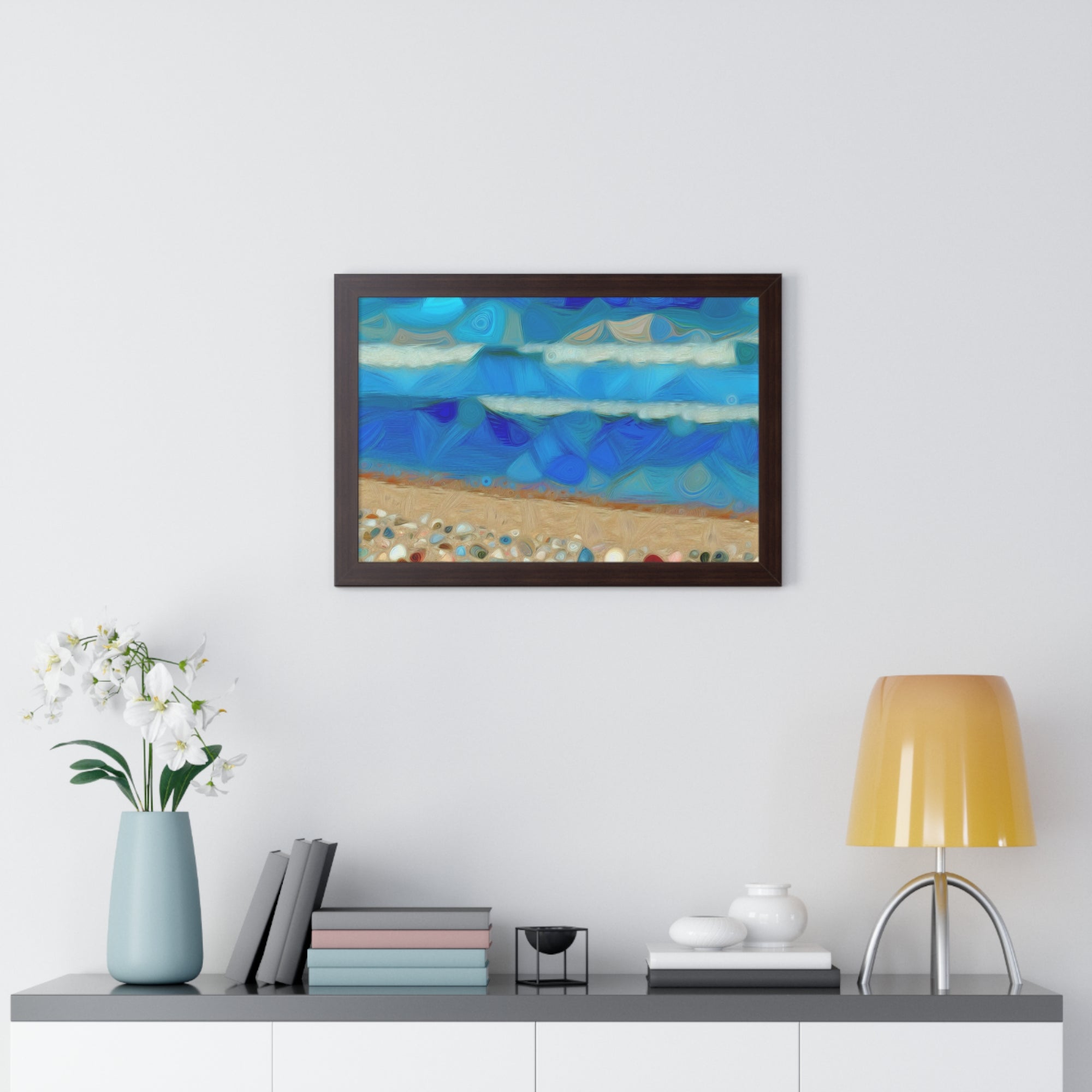 Whispers of Tidal Serenity | Framed Print