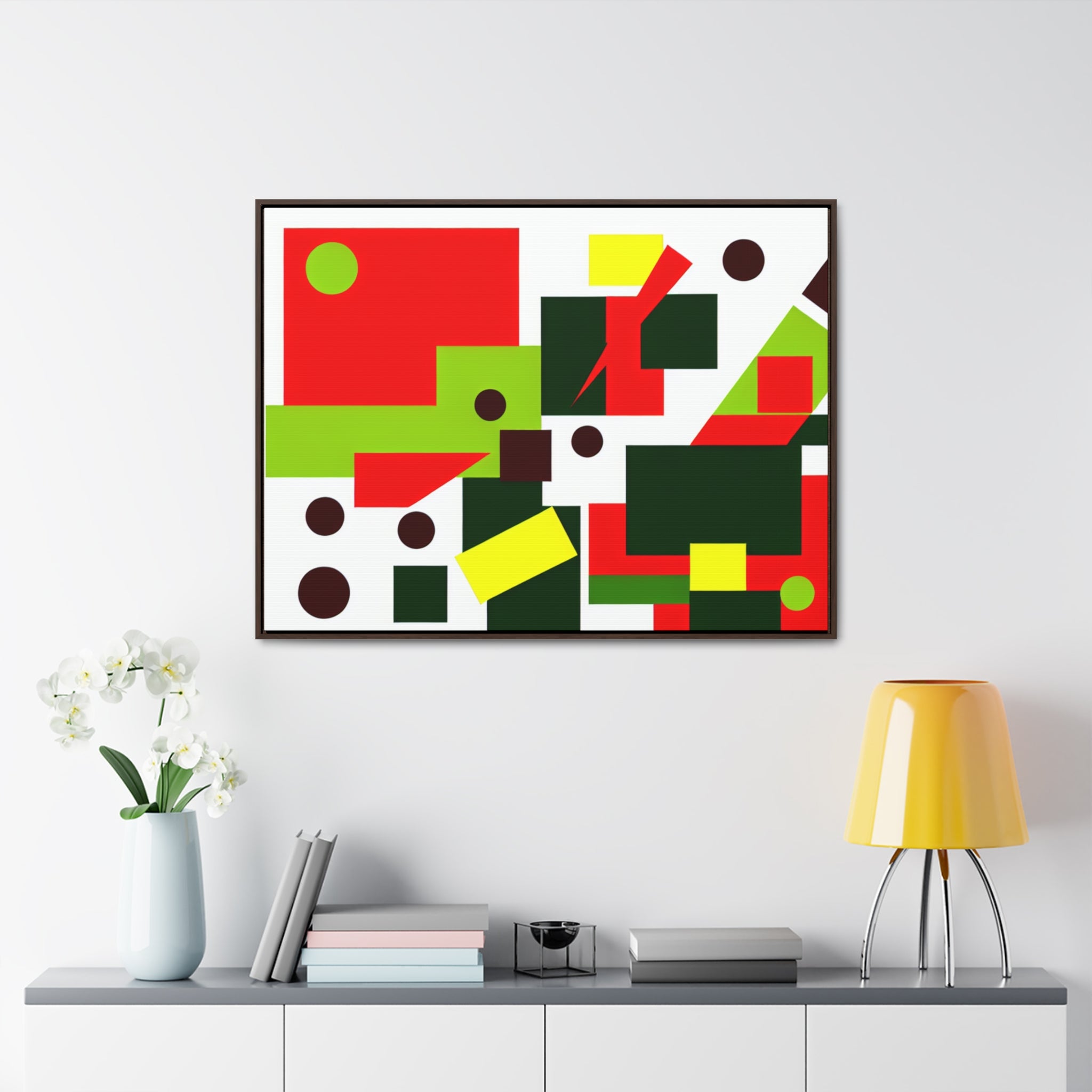 Chromatic Chaos and Order | Framed Canvas