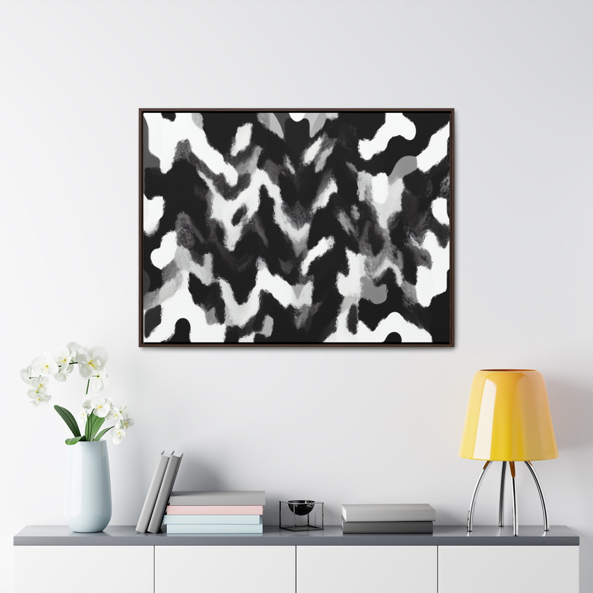 Rhythmic Duality | Framed Canvas