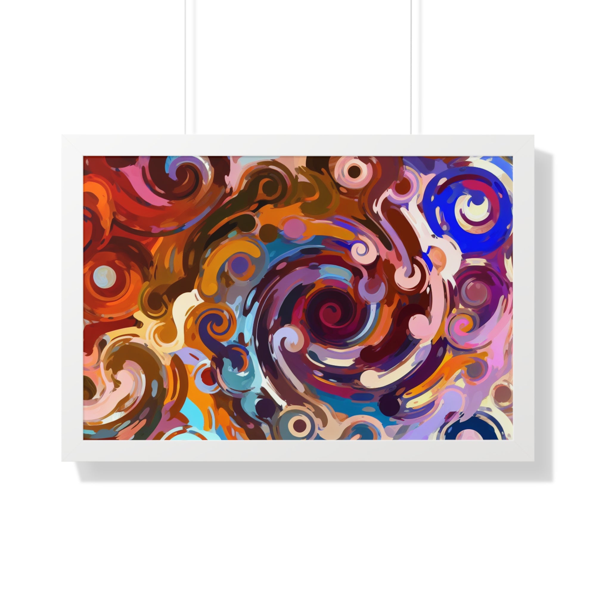 Elysian Whirls and Splashes | Framed Print