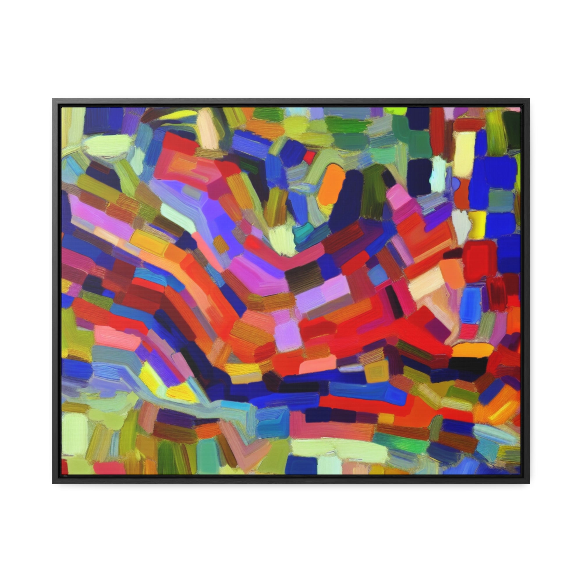 Vivid Echoes in Motion | Framed Canvas