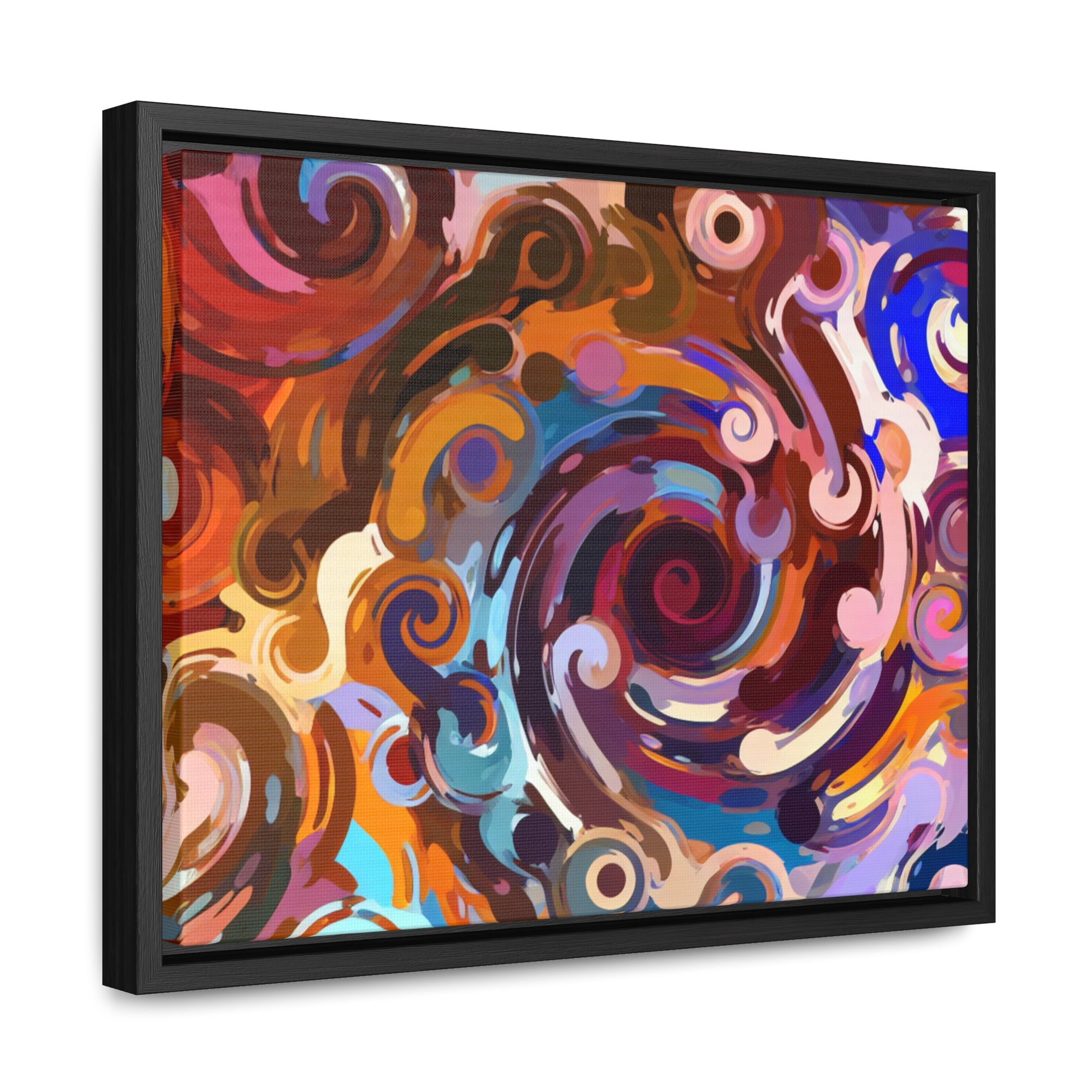 Elysian Whirls and Splashes | Framed Canvas