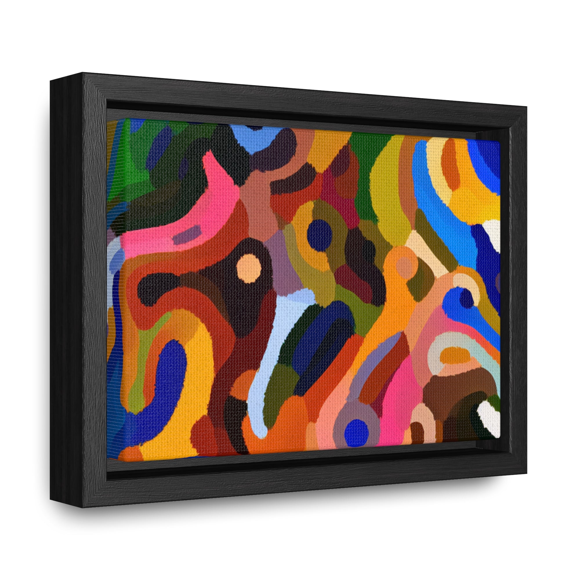 Primal Whispers of Motion | Framed Canvas