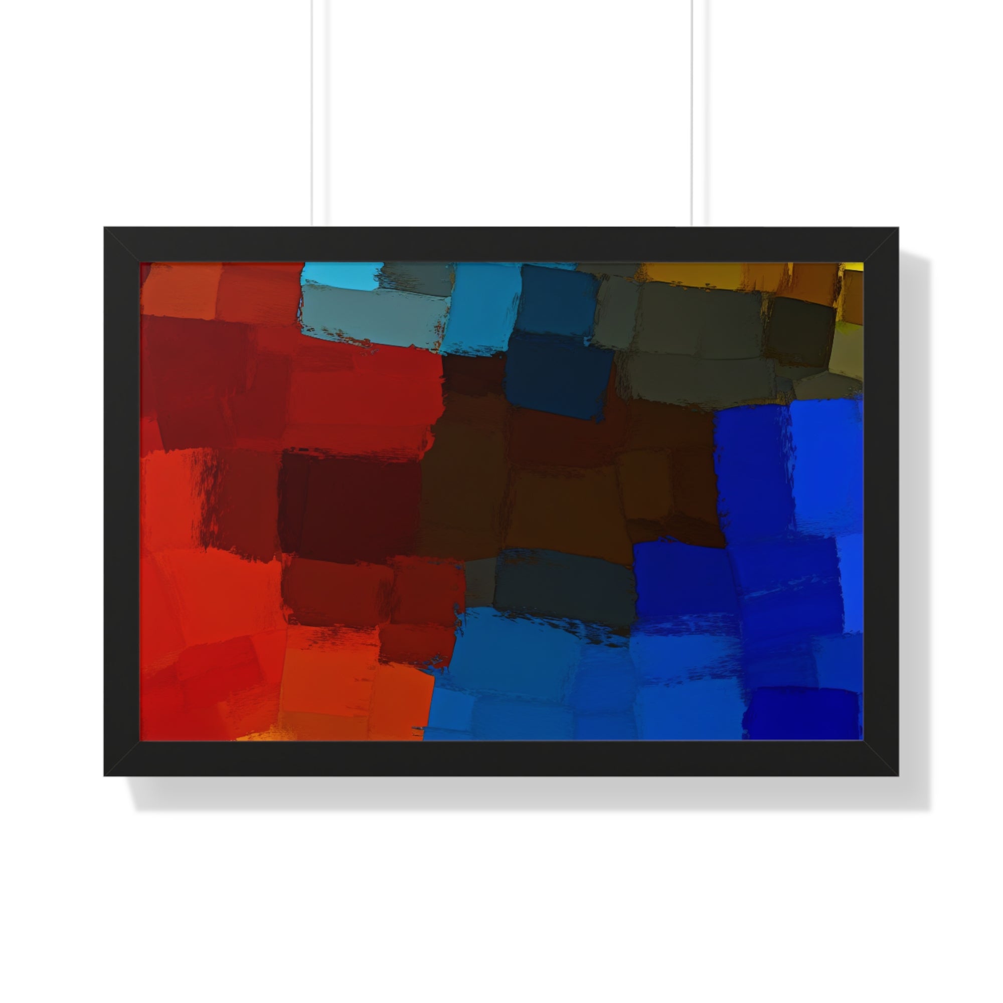 Chromatic Interplay and Duet | Framed Print