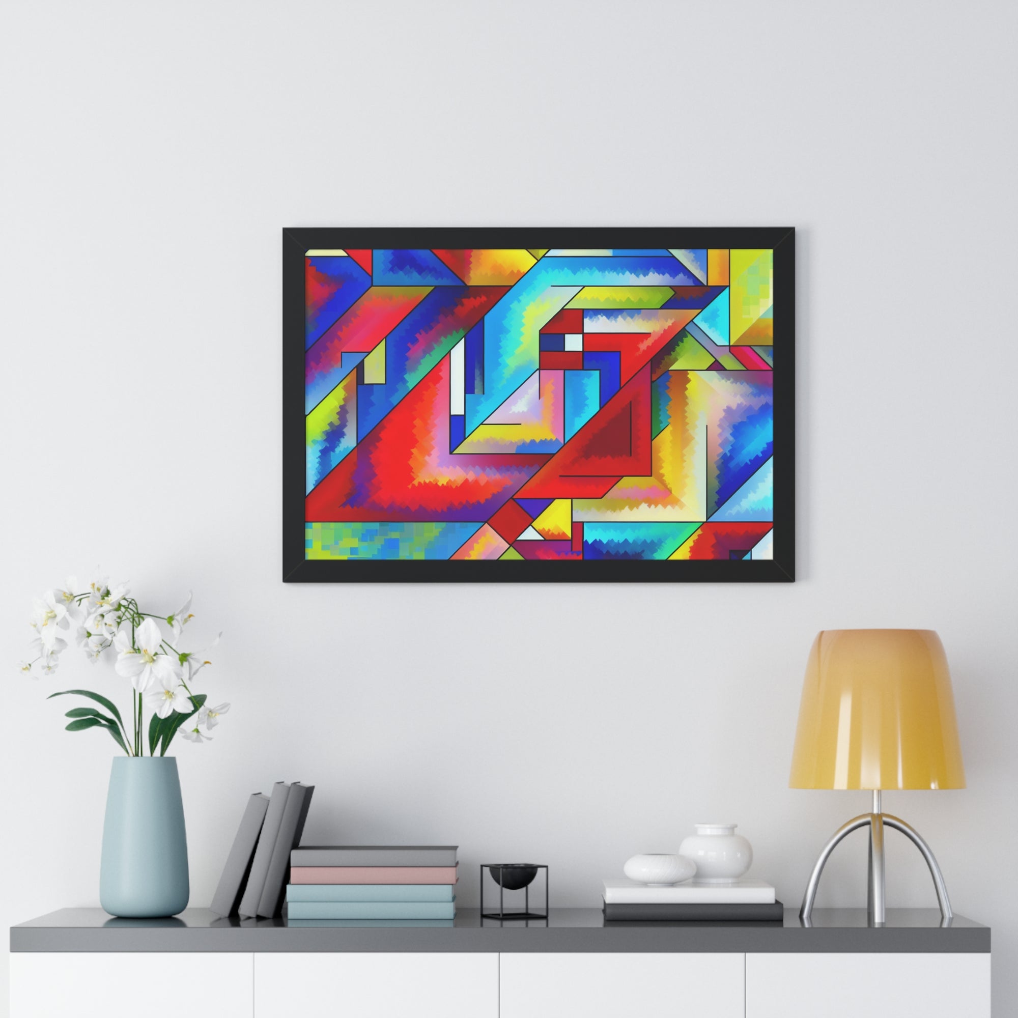 Energetic Harmony in Shapes | Framed Print