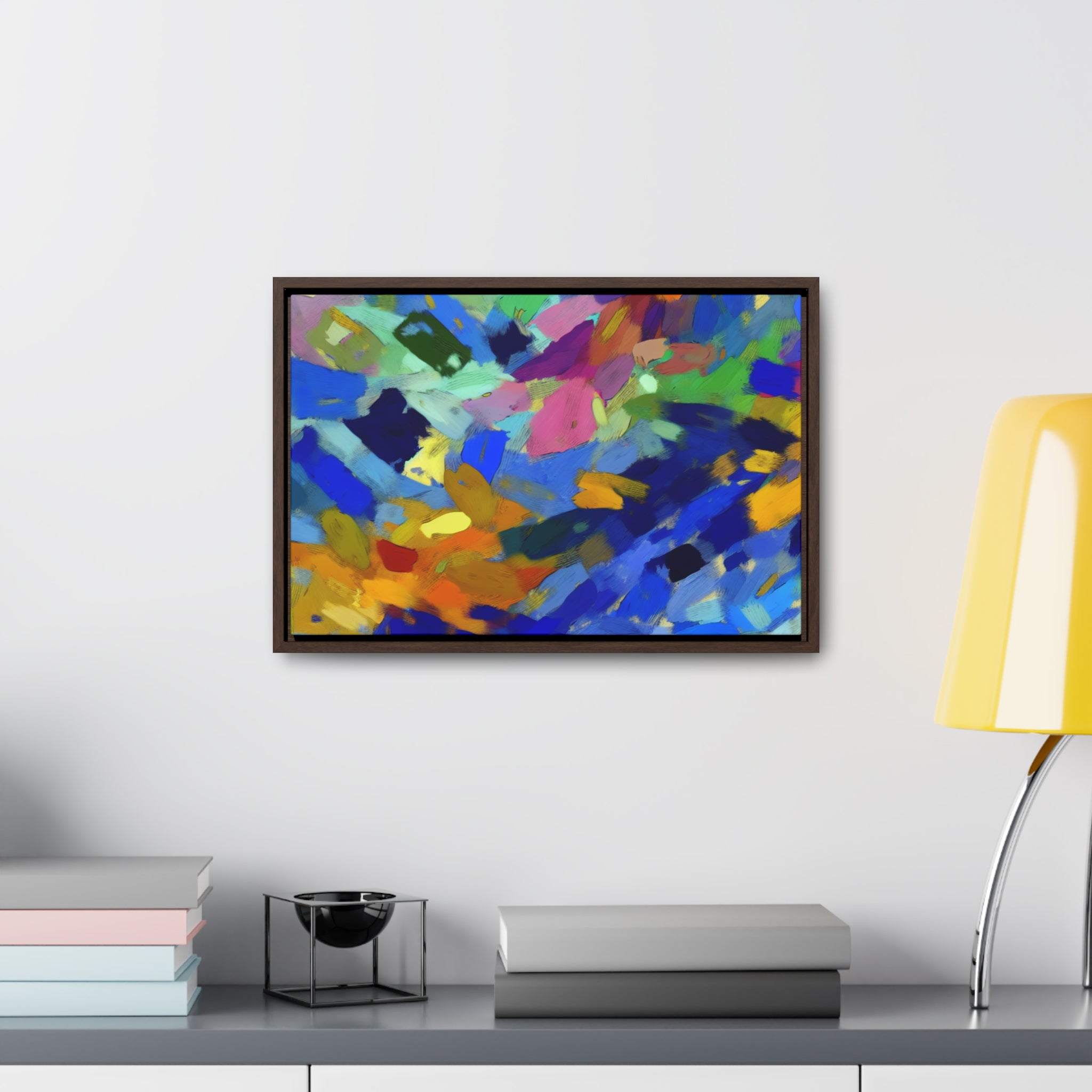 Elysian Whirl and Drift | Framed Canvas