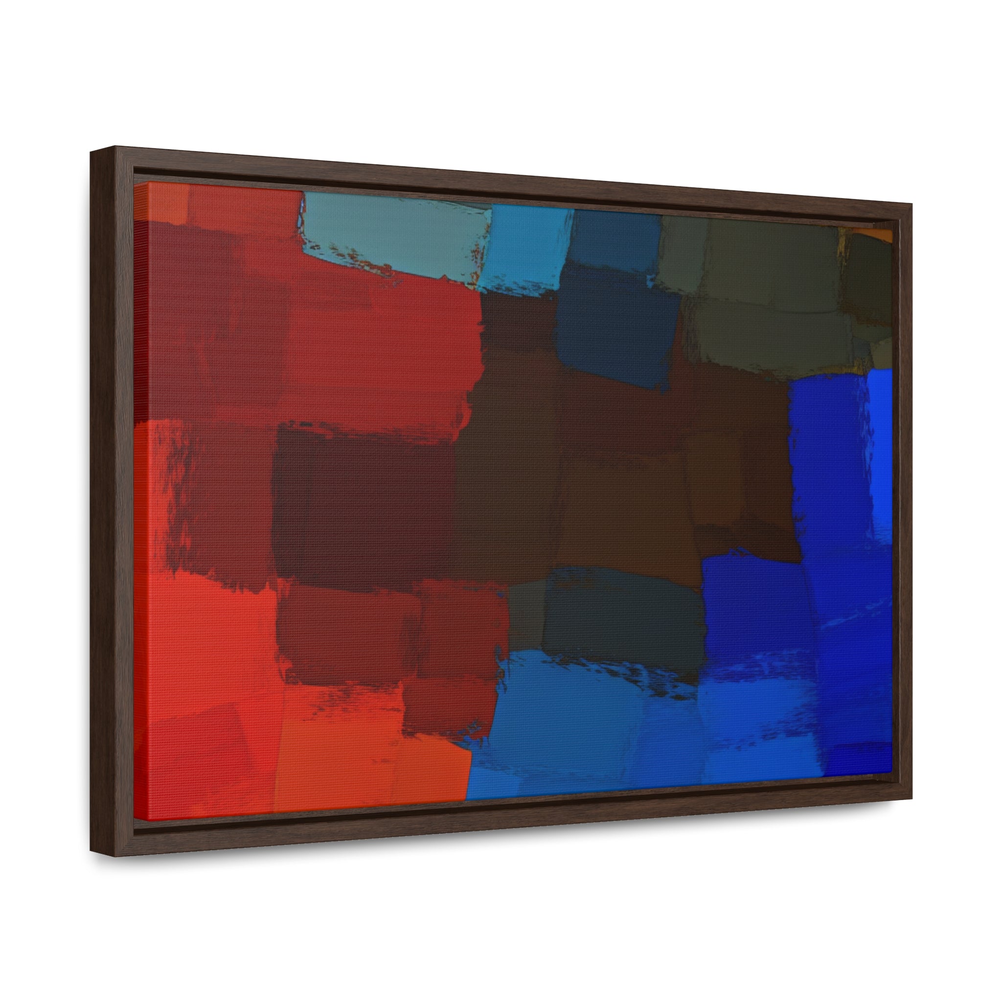 Chromatic Interplay and Duet | Framed Canvas