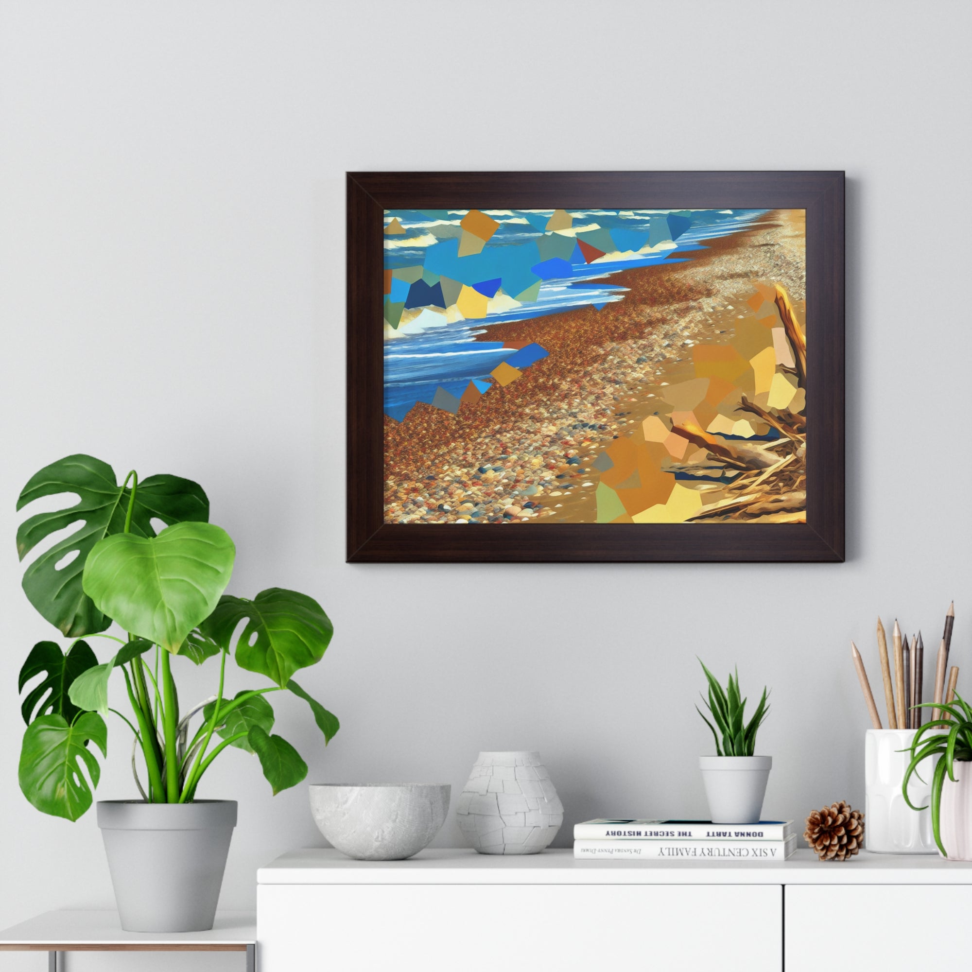 Tidal Whispers and Sunlight | Framed Print