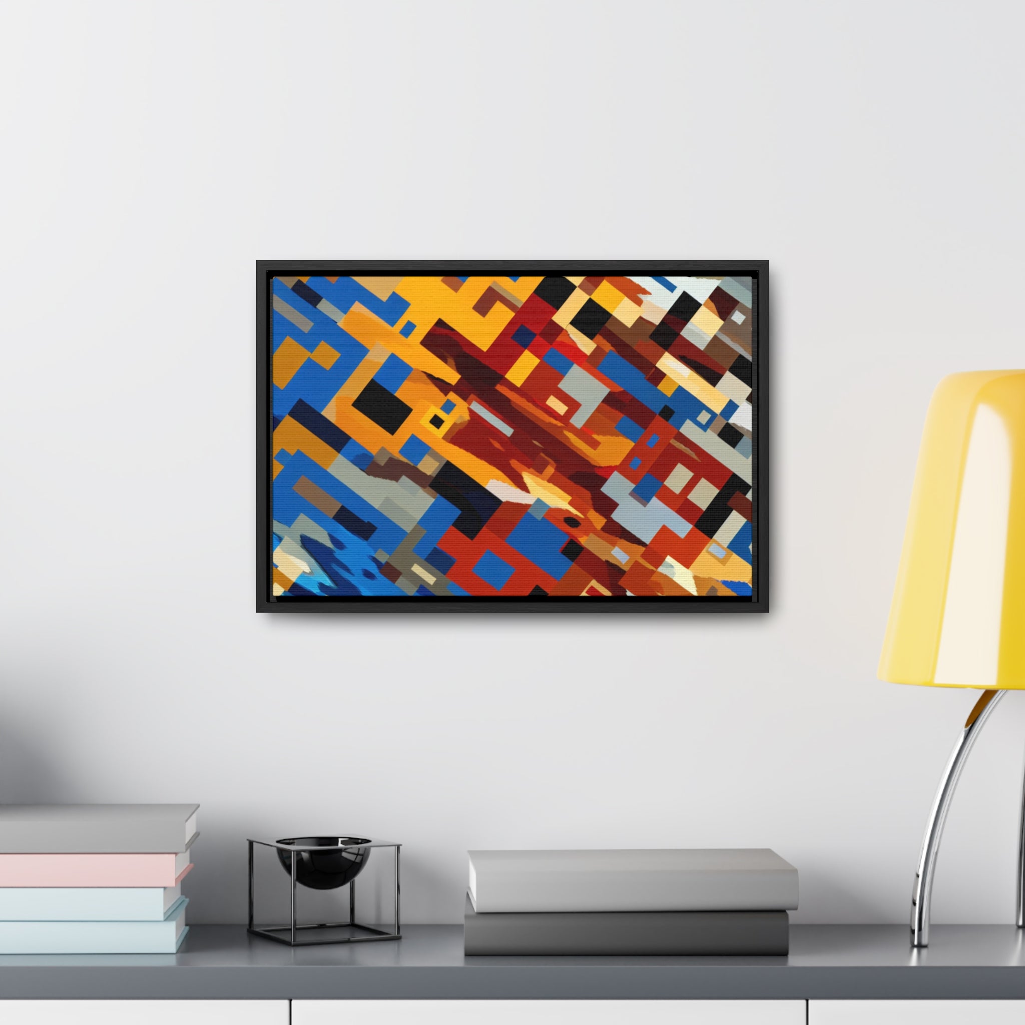 Urban Pulse and Shadows | Framed Canvas