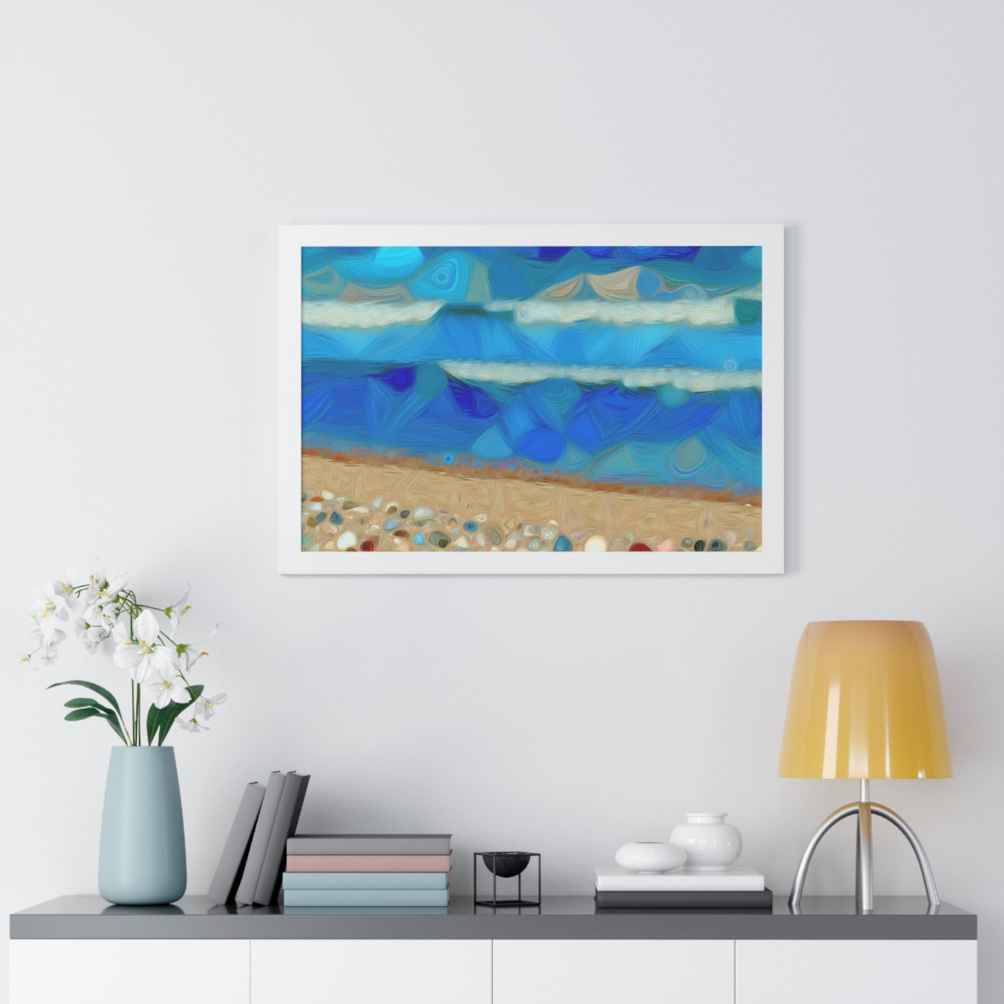 Whispers of Tidal Serenity | Framed Print