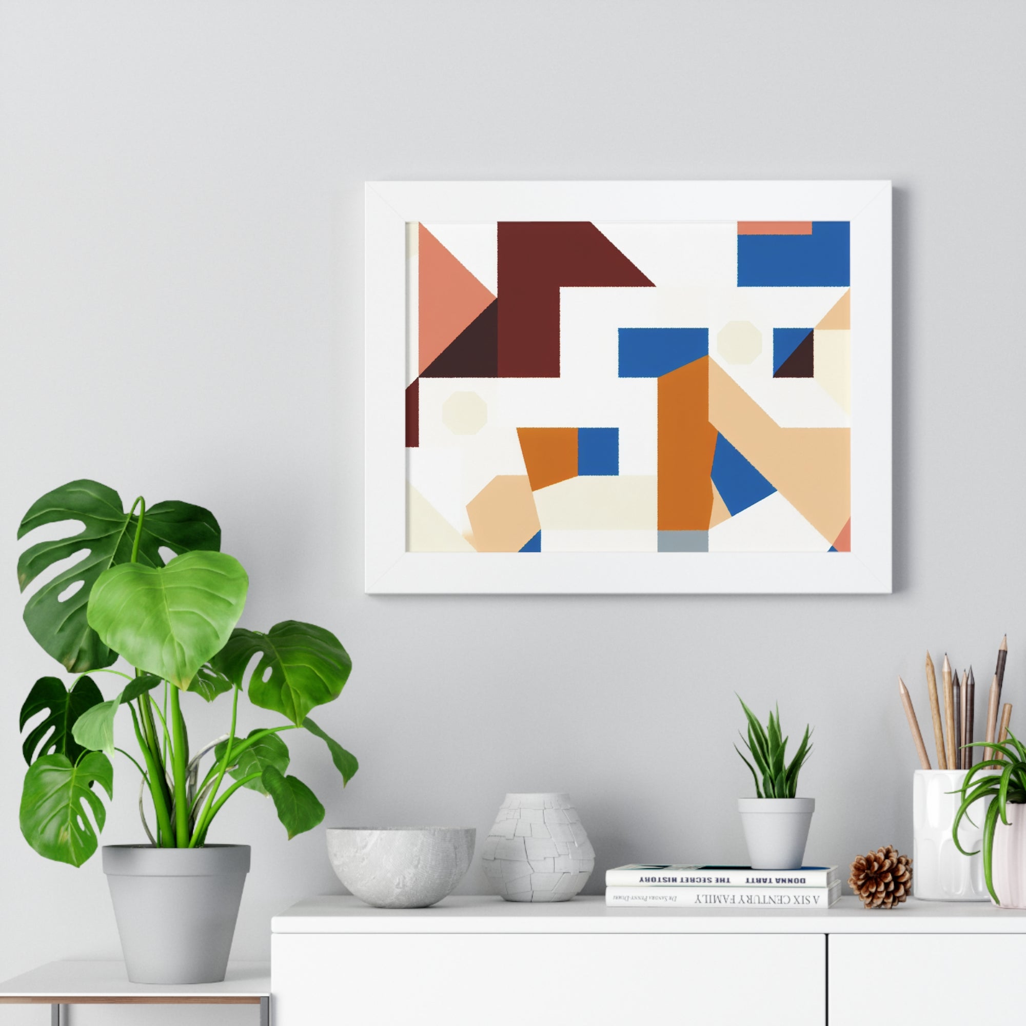 Rhythmic Fragments of Color | Framed Print