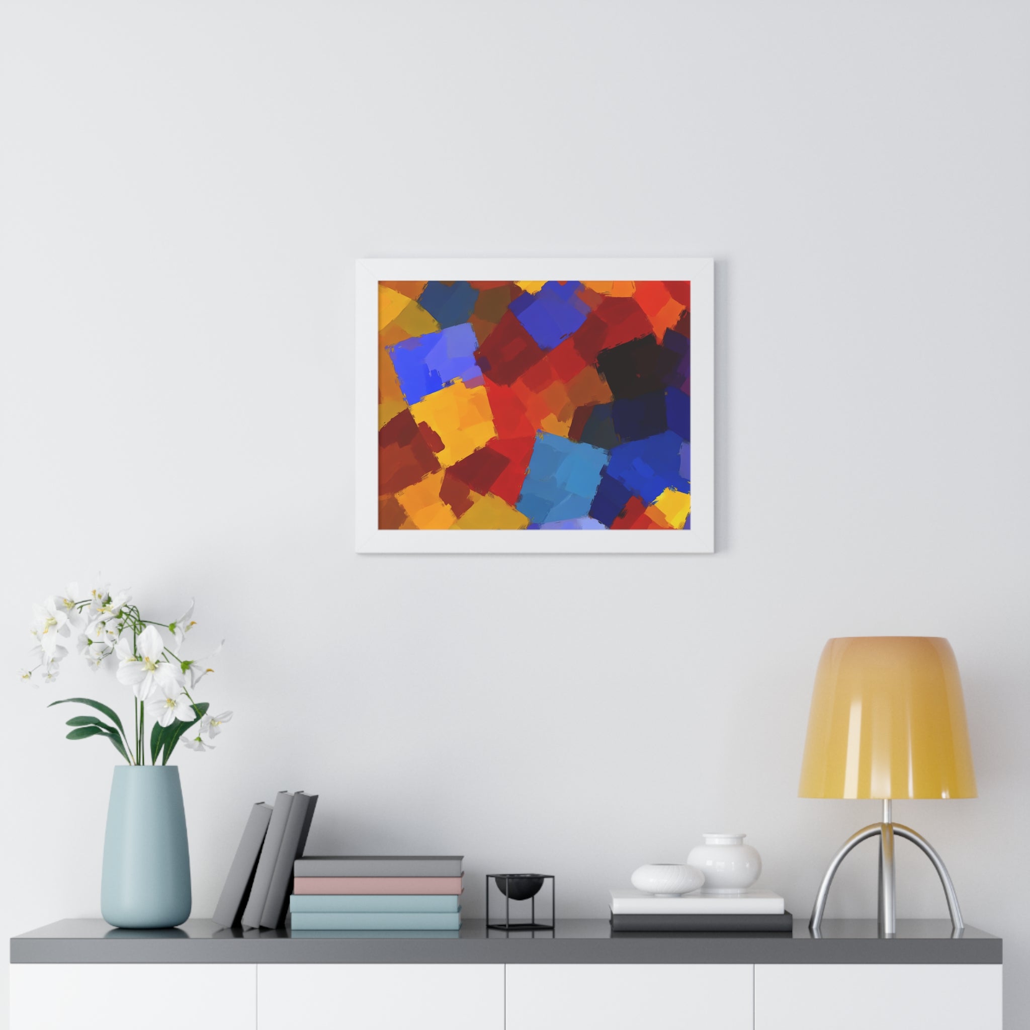 Prismatic Whirl and Flow | Framed Print