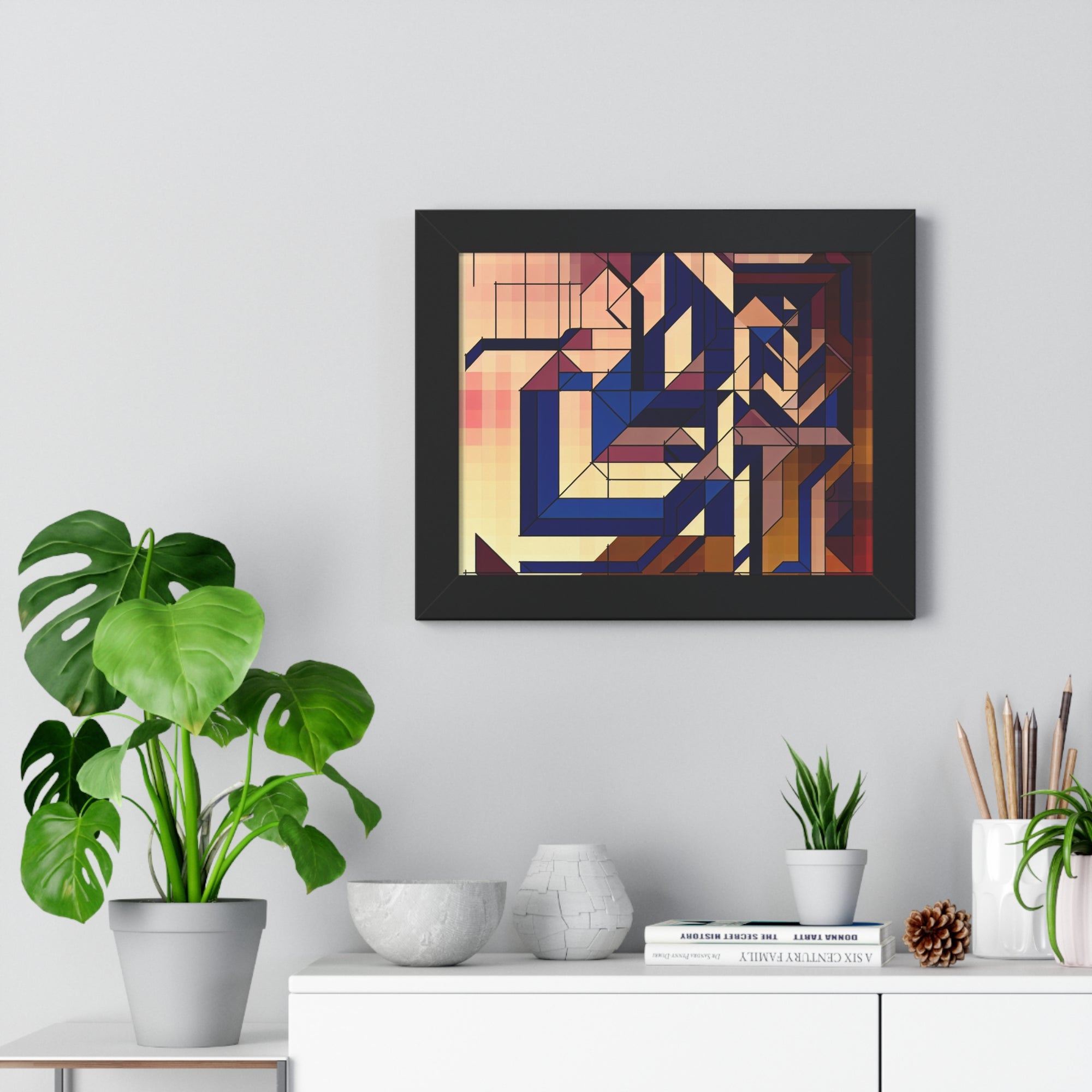 Fluid Geometry and Harmony | Framed Print